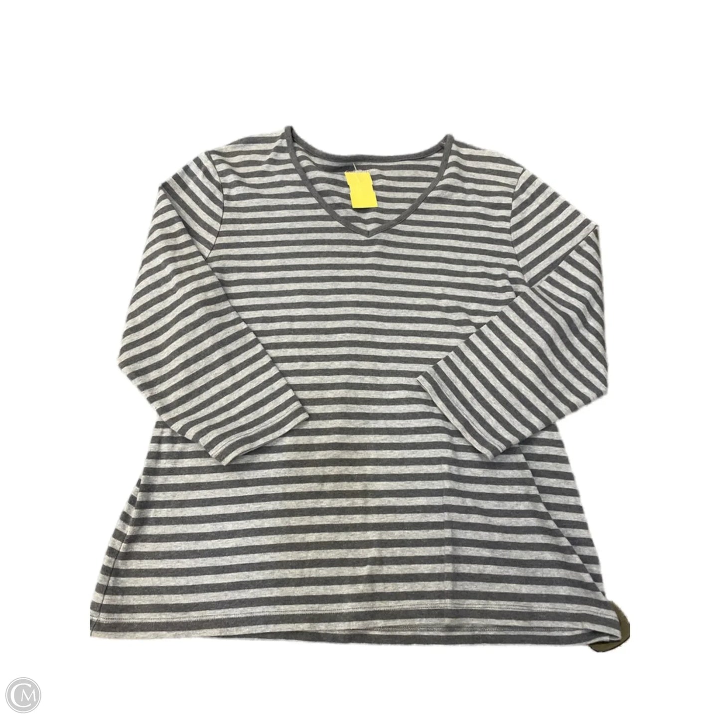 Top Long Sleeve Basic By Croft And Barrow In Blue, Size: Xl