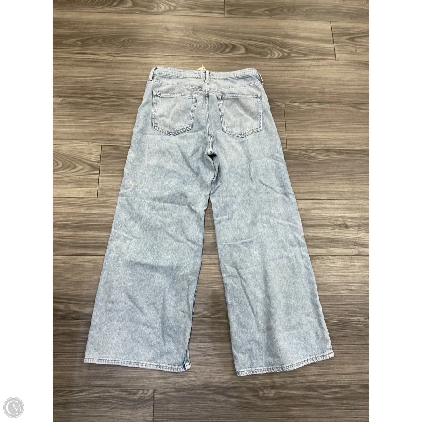 Jeans Wide Leg By Gap In Blue Denim, Size: 10