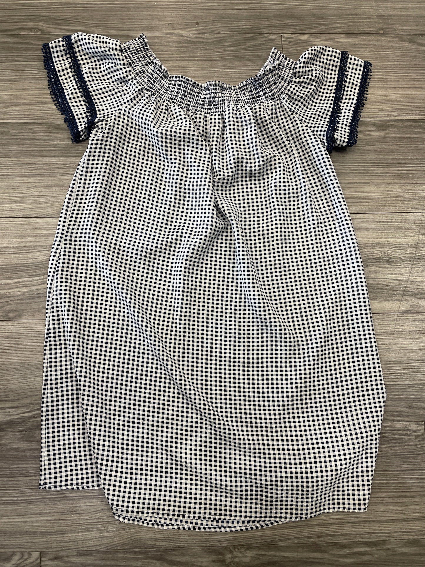 Dress Casual Midi By Xhilaration In Blue & White, Size: M