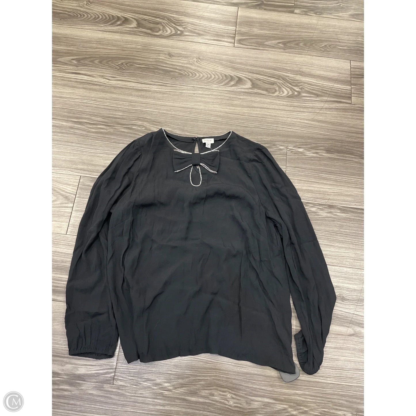 Top Long Sleeve By J. Crew In Black, Size: Xxl