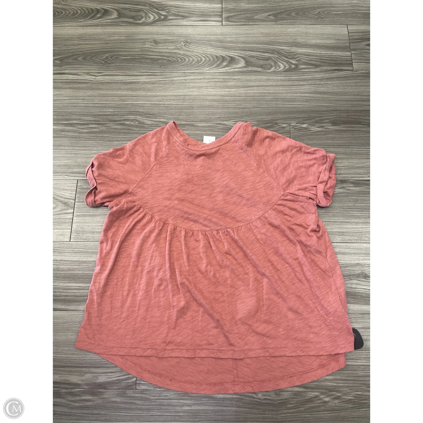 Top Short Sleeve By American Eagle In Pink, Size: M