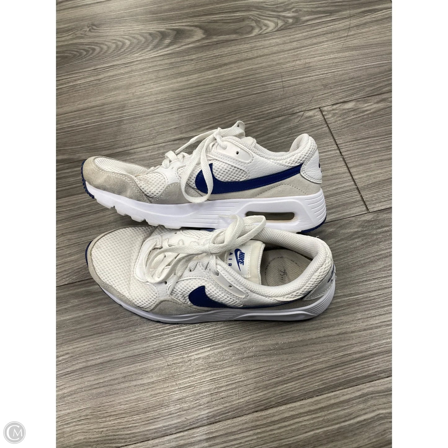 Shoes Athletic By Nike In Blue Denim, Size: 8