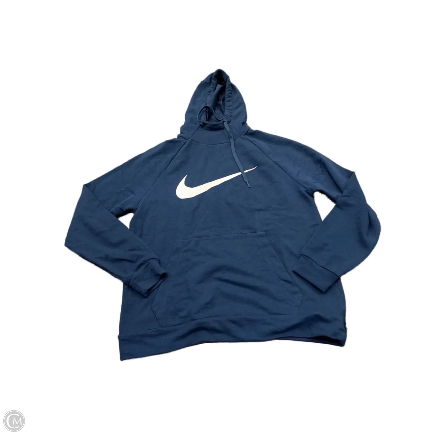 Sweatshirt Hoodie By Nike In Navy, Size: M
