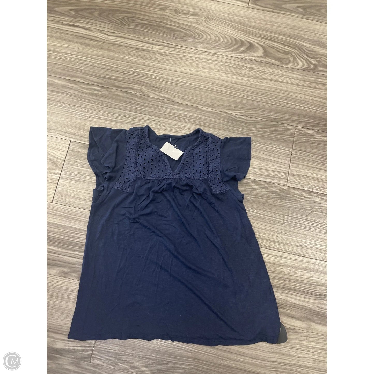 Top Short Sleeve By Merona In Navy, Size: Xs