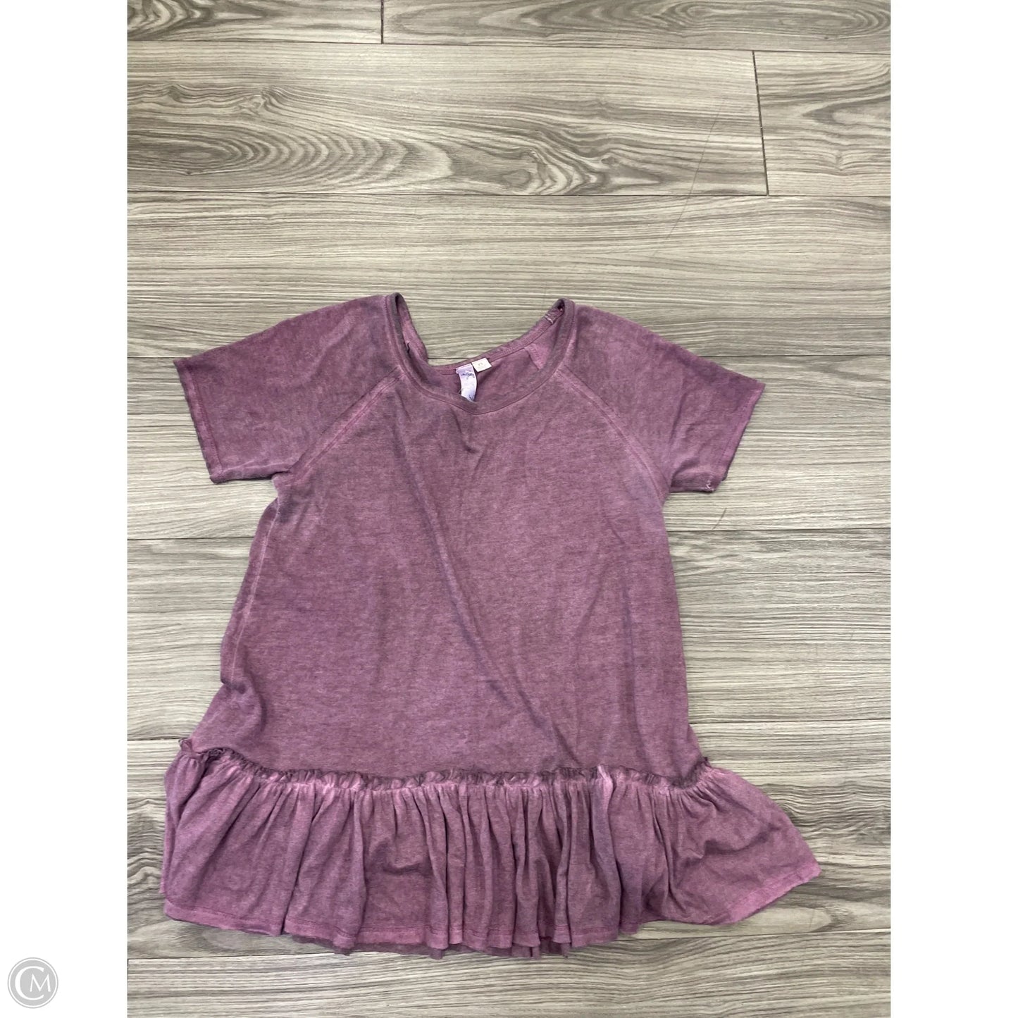 Top Short Sleeve By Alya In Purple, Size: Xs
