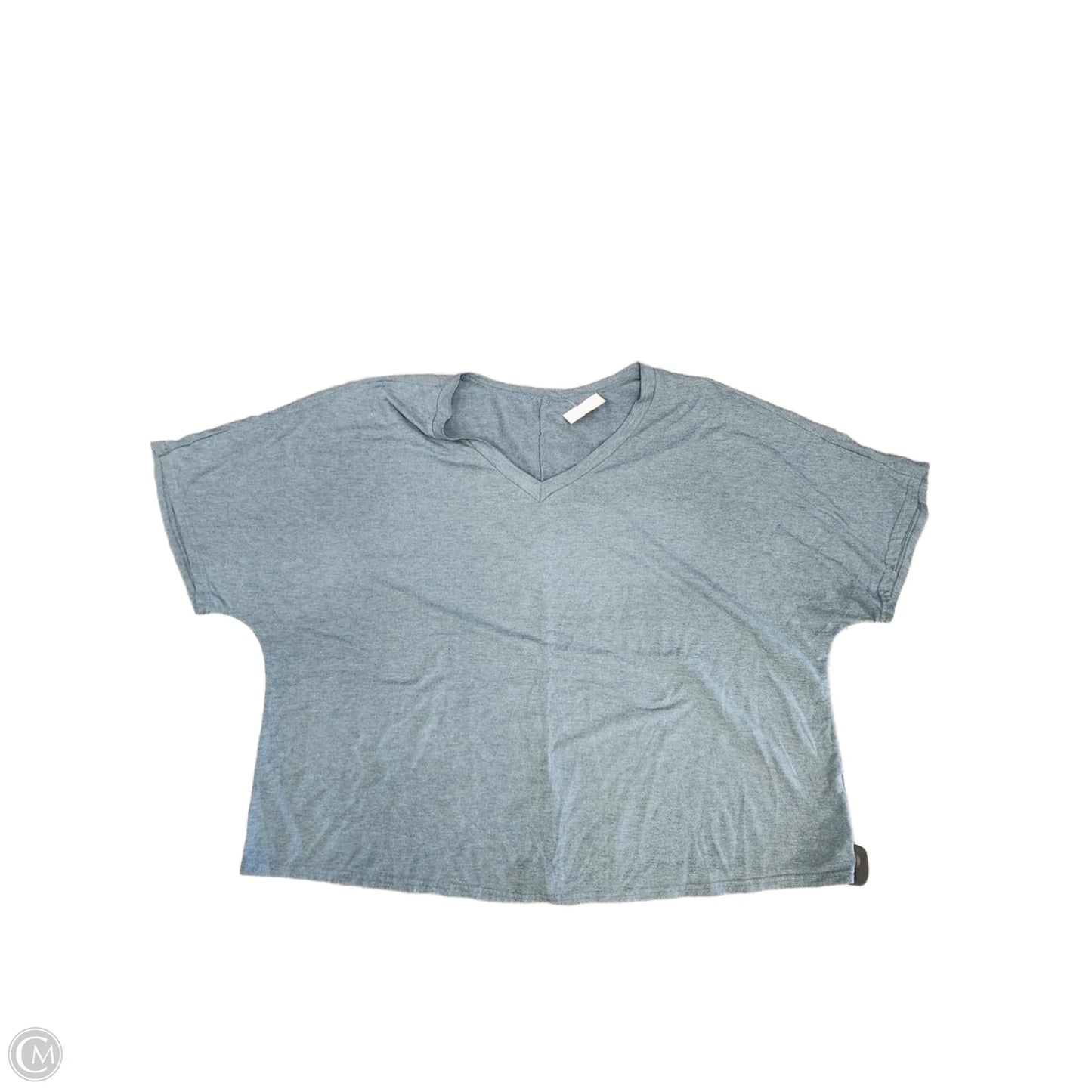 Top Short Sleeve By Shein In Blue, Size: 5