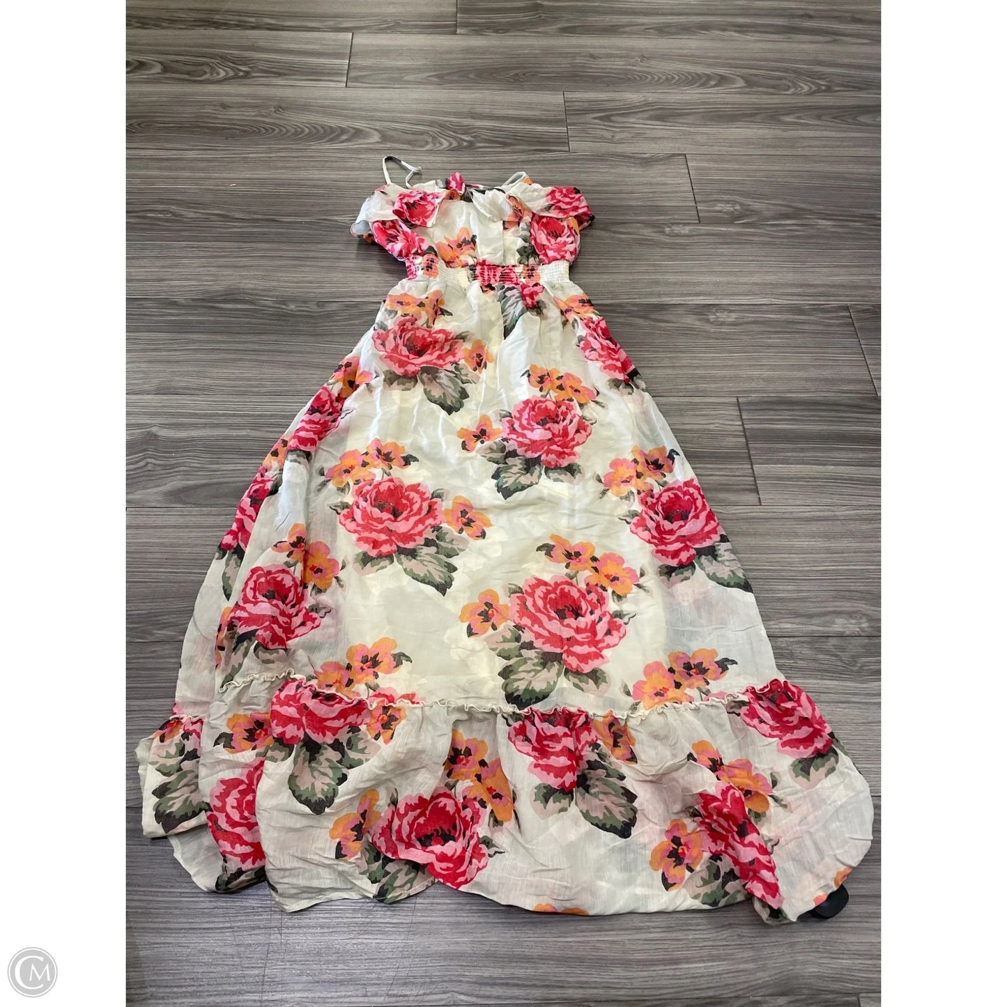 Dress Casual Midi By Aeropostale In Floral Print, Size: M