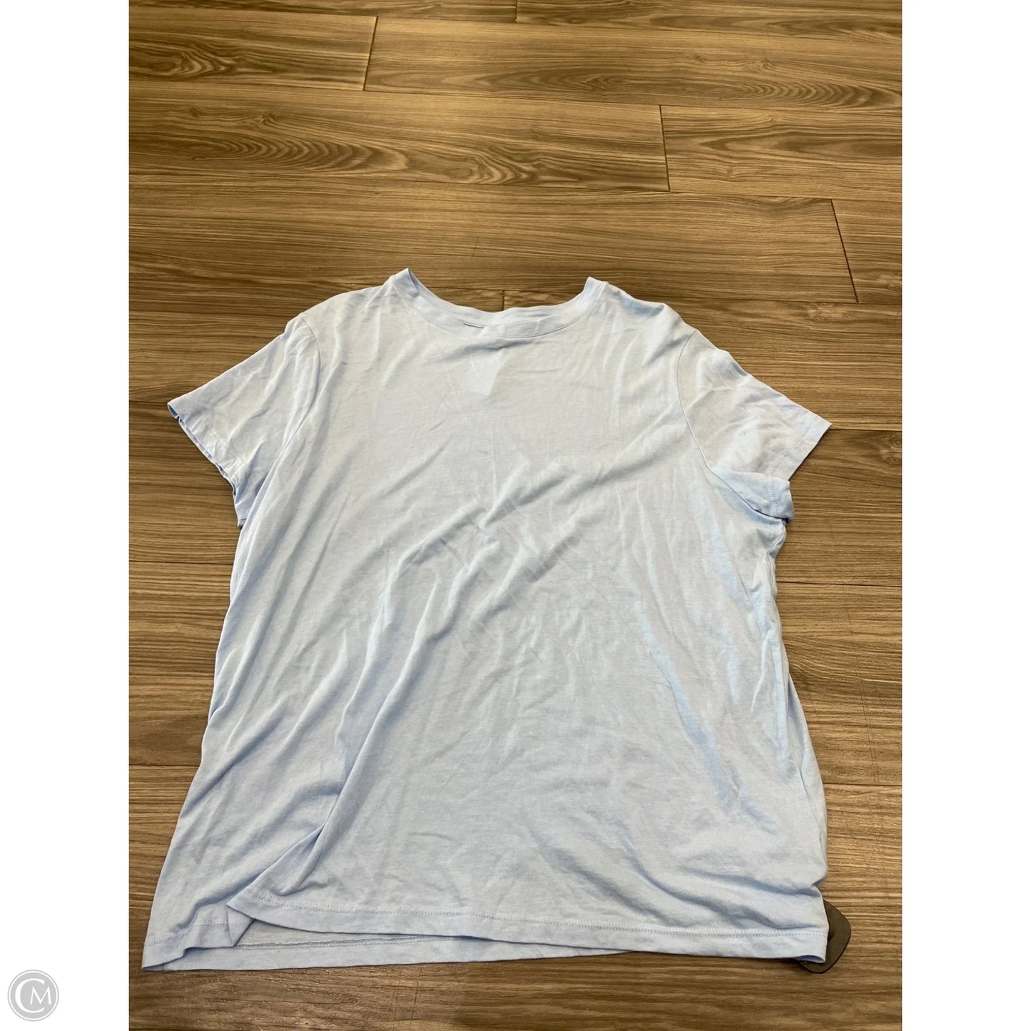 Top Short Sleeve Basic By A New Day In Blue, Size: Xl