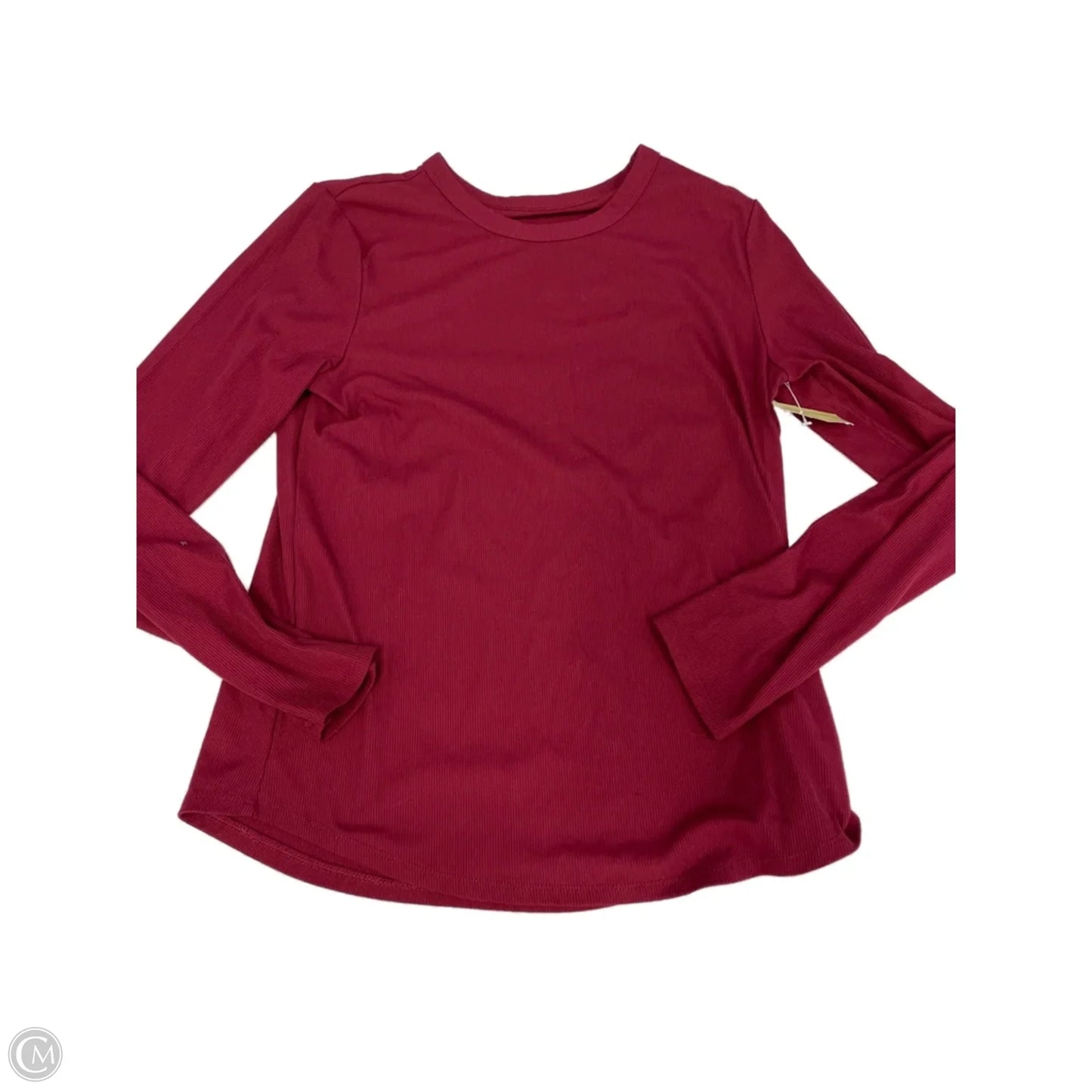 Top Long Sleeve Basic By No Boundaries In Red, Size: Xl