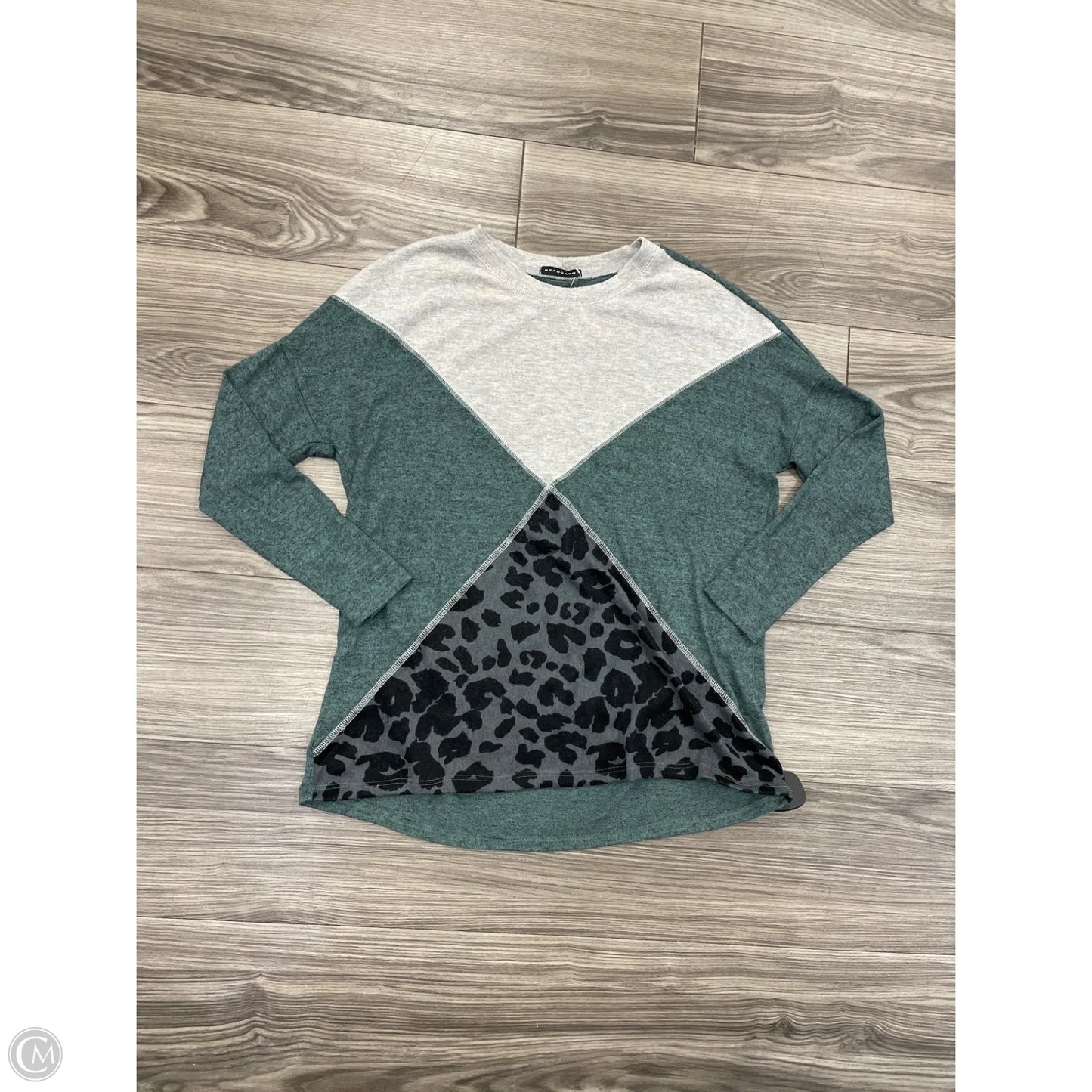 Top Long Sleeve Basic By Staccato In Teal, Size: S