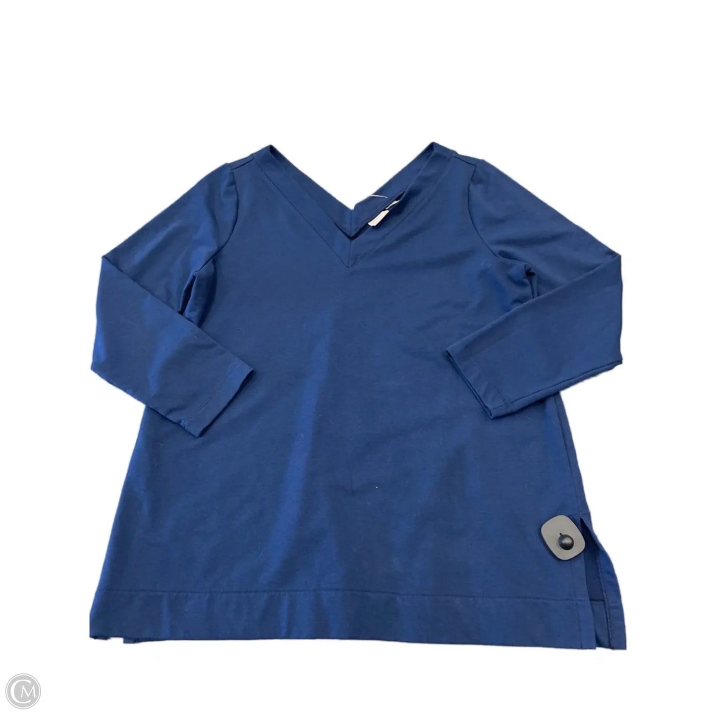 Top Long Sleeve By Chicos In Blue, Size: 2x