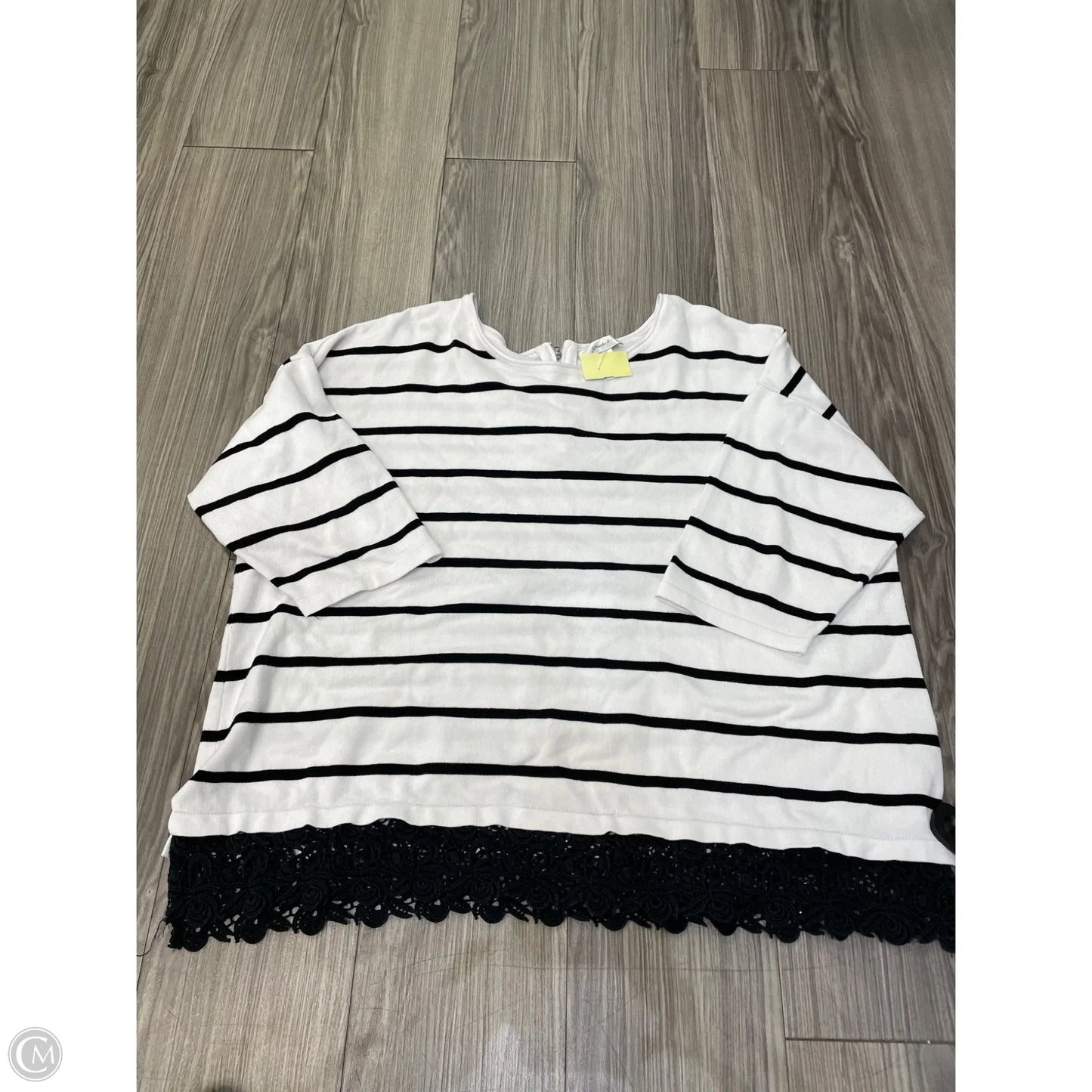 Sweater By Cj Banks In Striped Pattern, Size: 2x