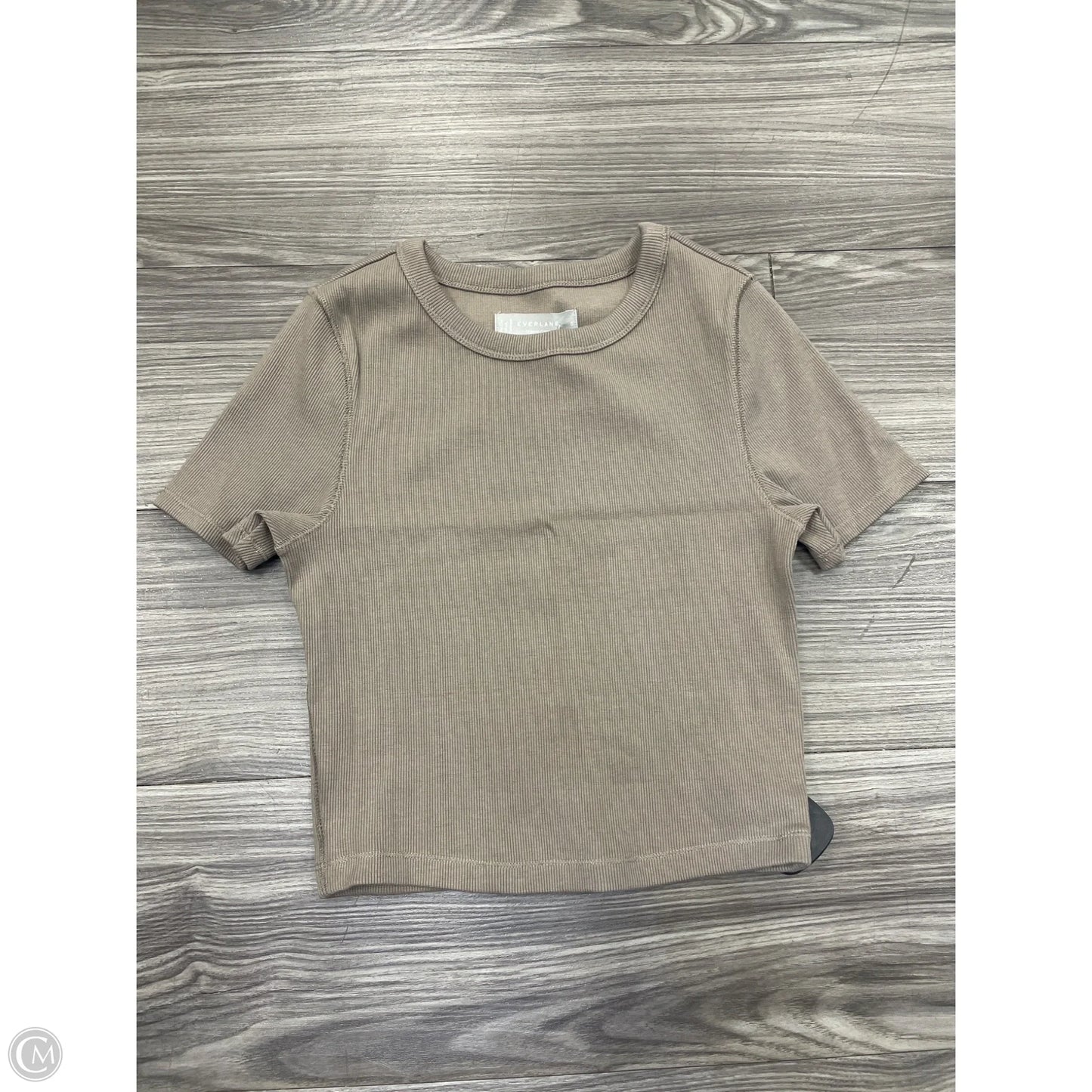 Top Short Sleeve By Everlane In Brown, Size: S