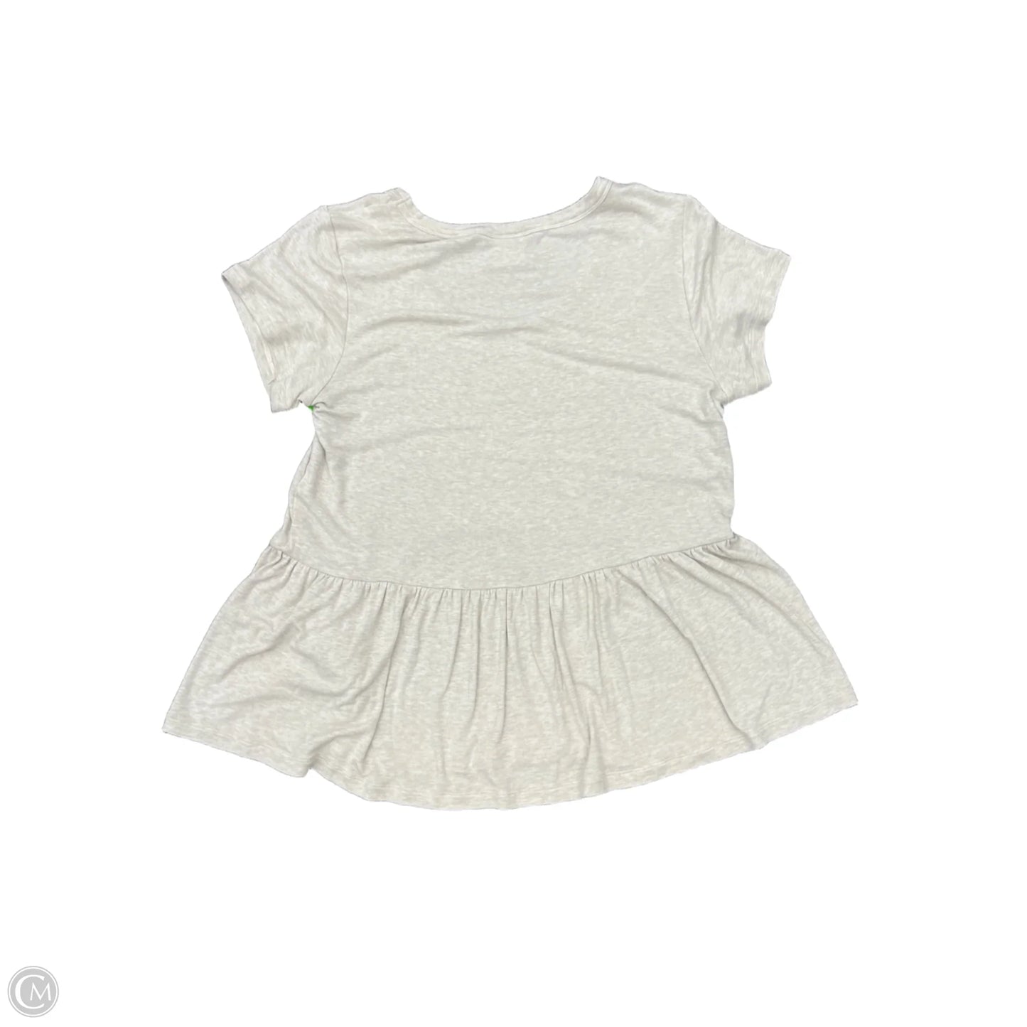 Top Short Sleeve By Cabi In Beige, Size: M