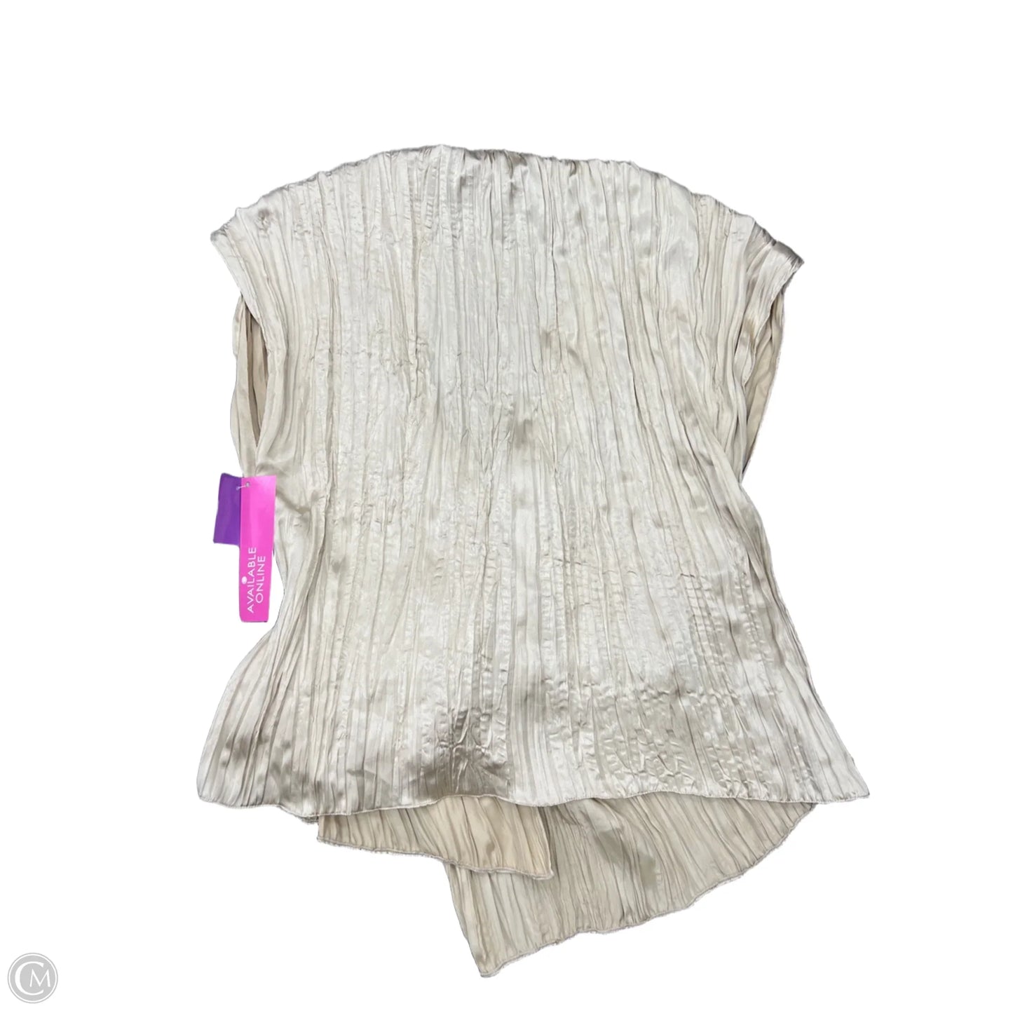 Top Sleeveless By Zara In Gold, Size: Xl