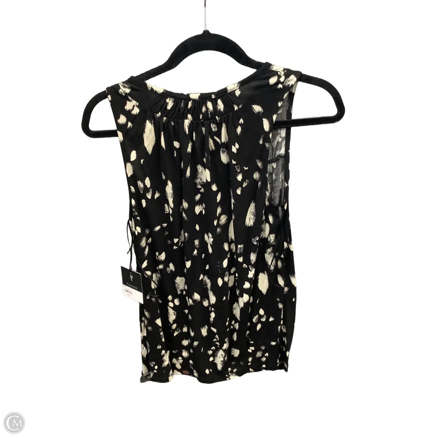 Top Sleeveless By Simply Vera In Black, Size: Xs