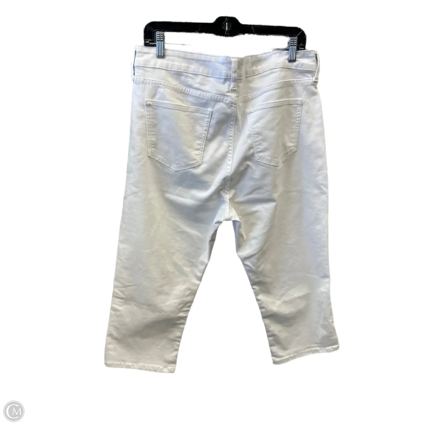 Capris By St Johns Bay In White Denim, Size: 14