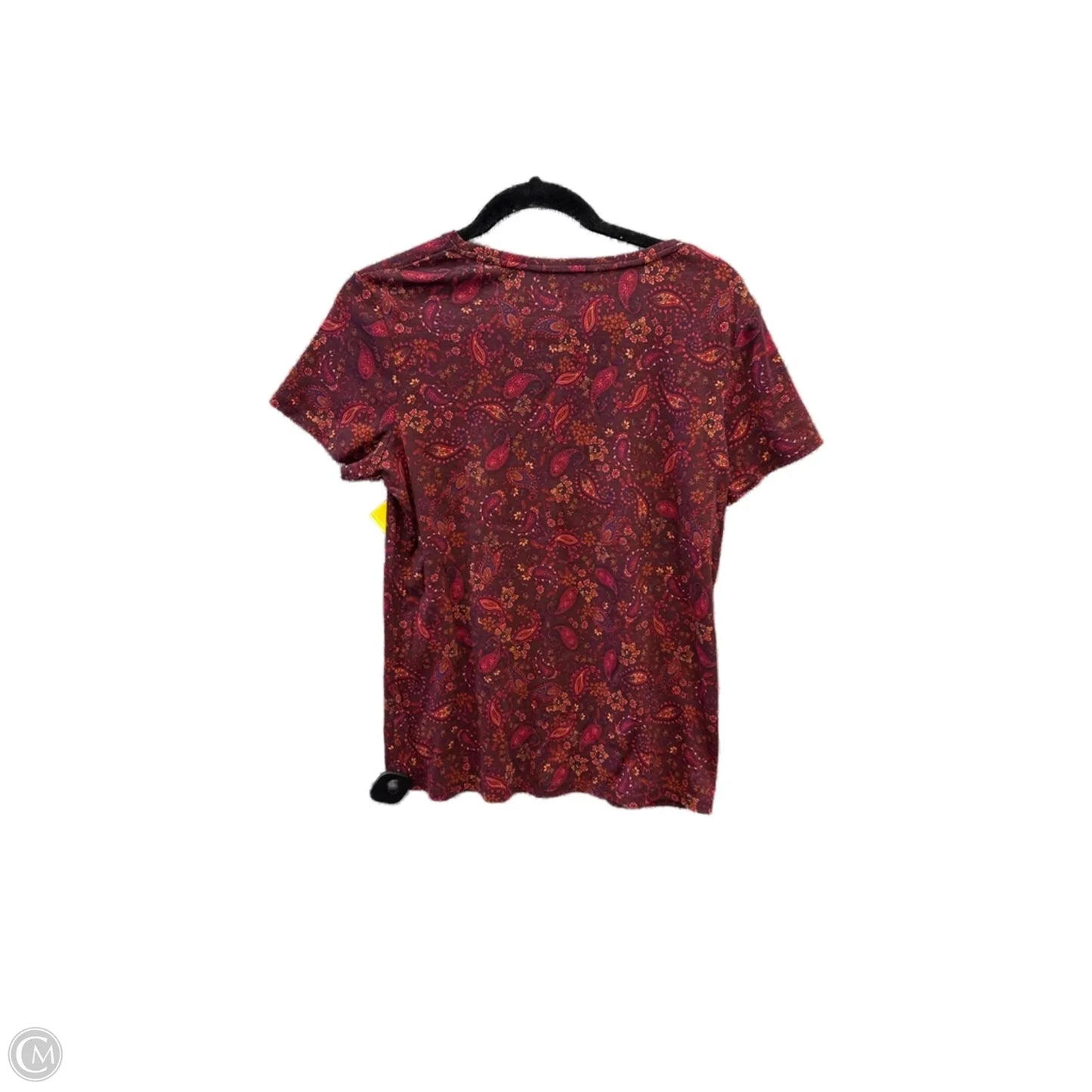 Top Short Sleeve By Croft And Barrow In Red, Size: M