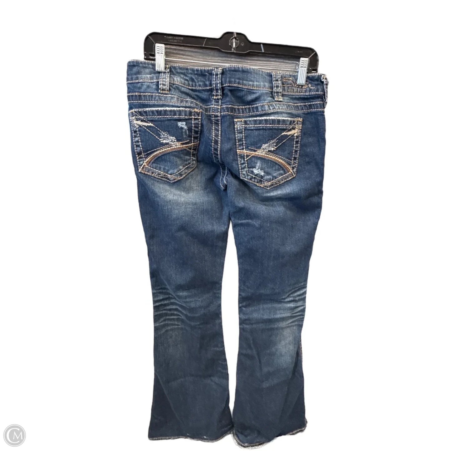 Jeans Flared By Silver In Blue Denim, Size: 10