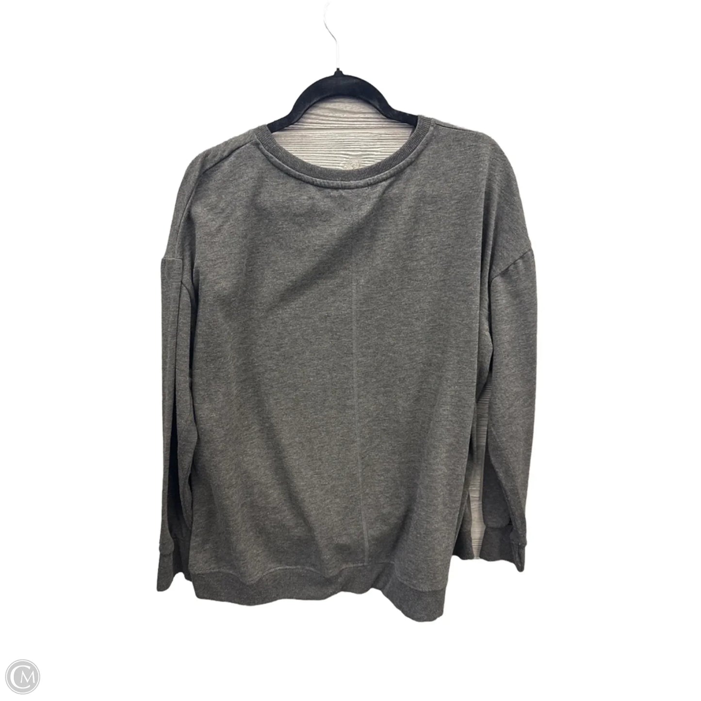 Sweatshirt Crewneck By Daisy Fuentes In Grey, Size: 2x