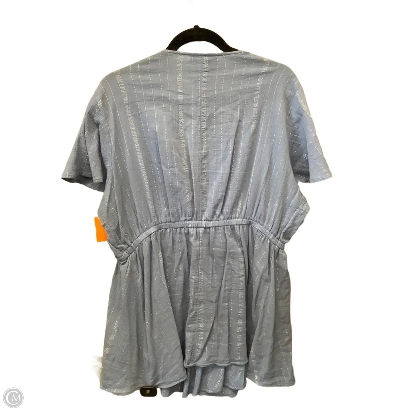 Top Short Sleeve By Lane Bryant In Blue, Size: Xxl