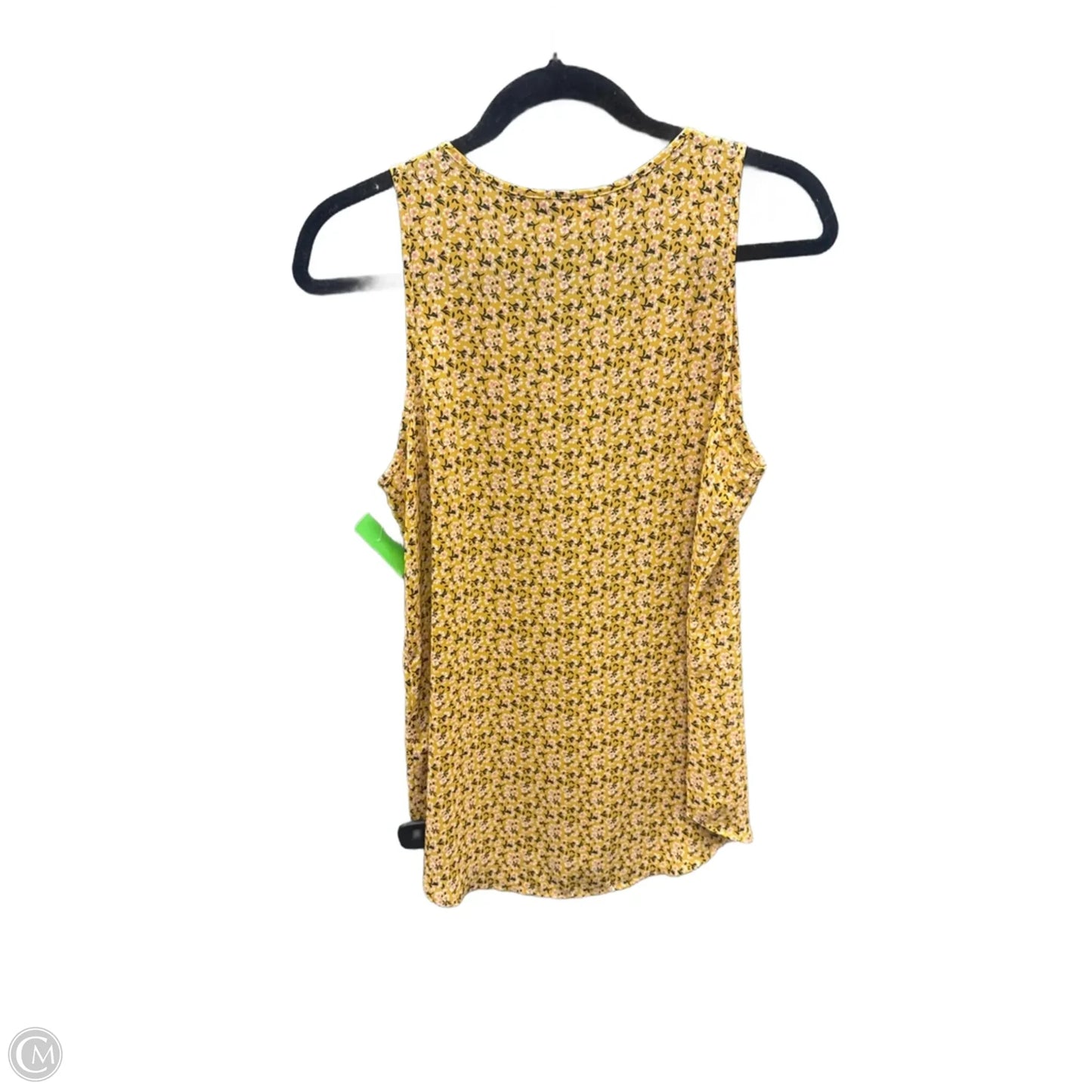 Blouse Sleeveless By Van Heusen In Yellow, Size: S