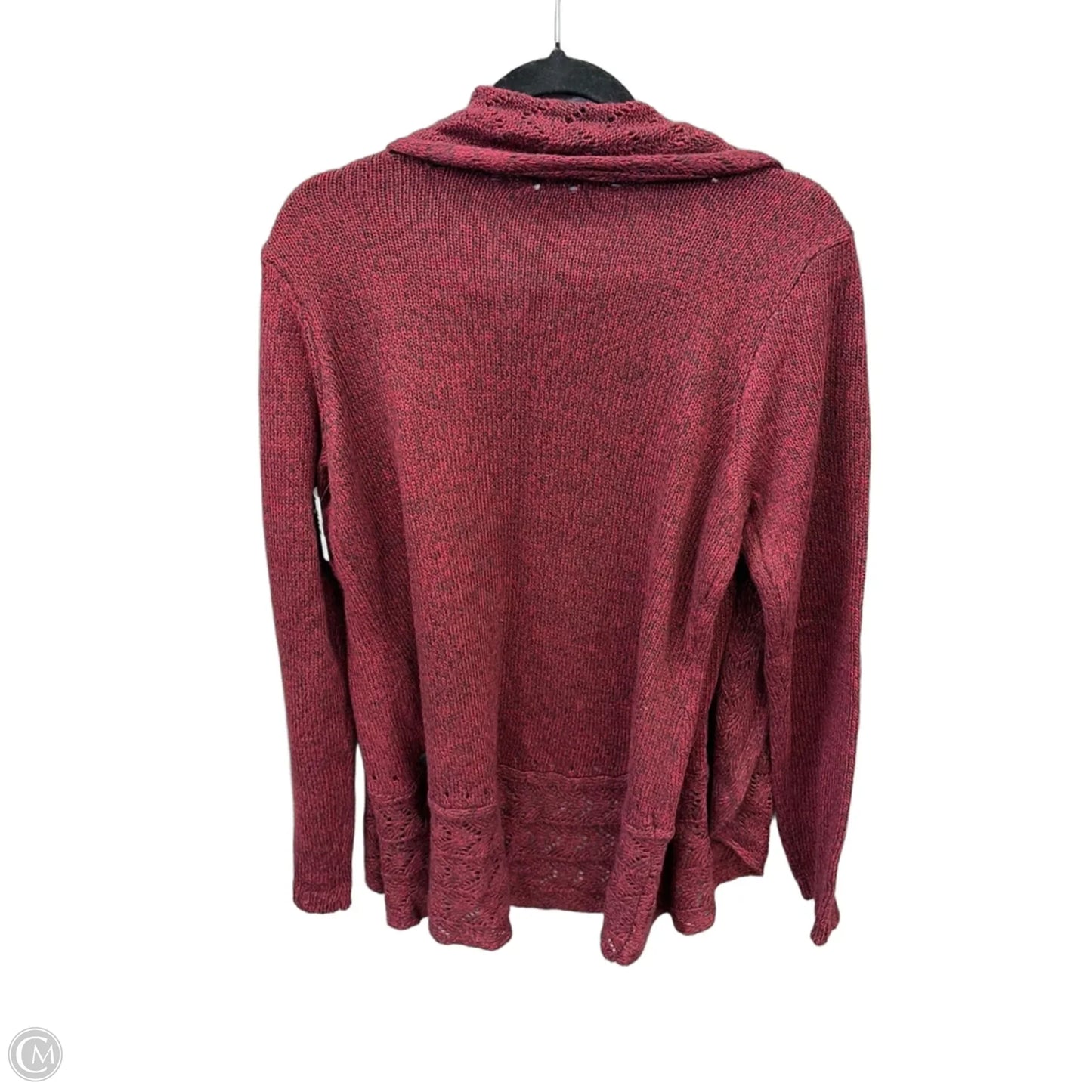 Sweater Cardigan By Karen Scott In Red, Size: M