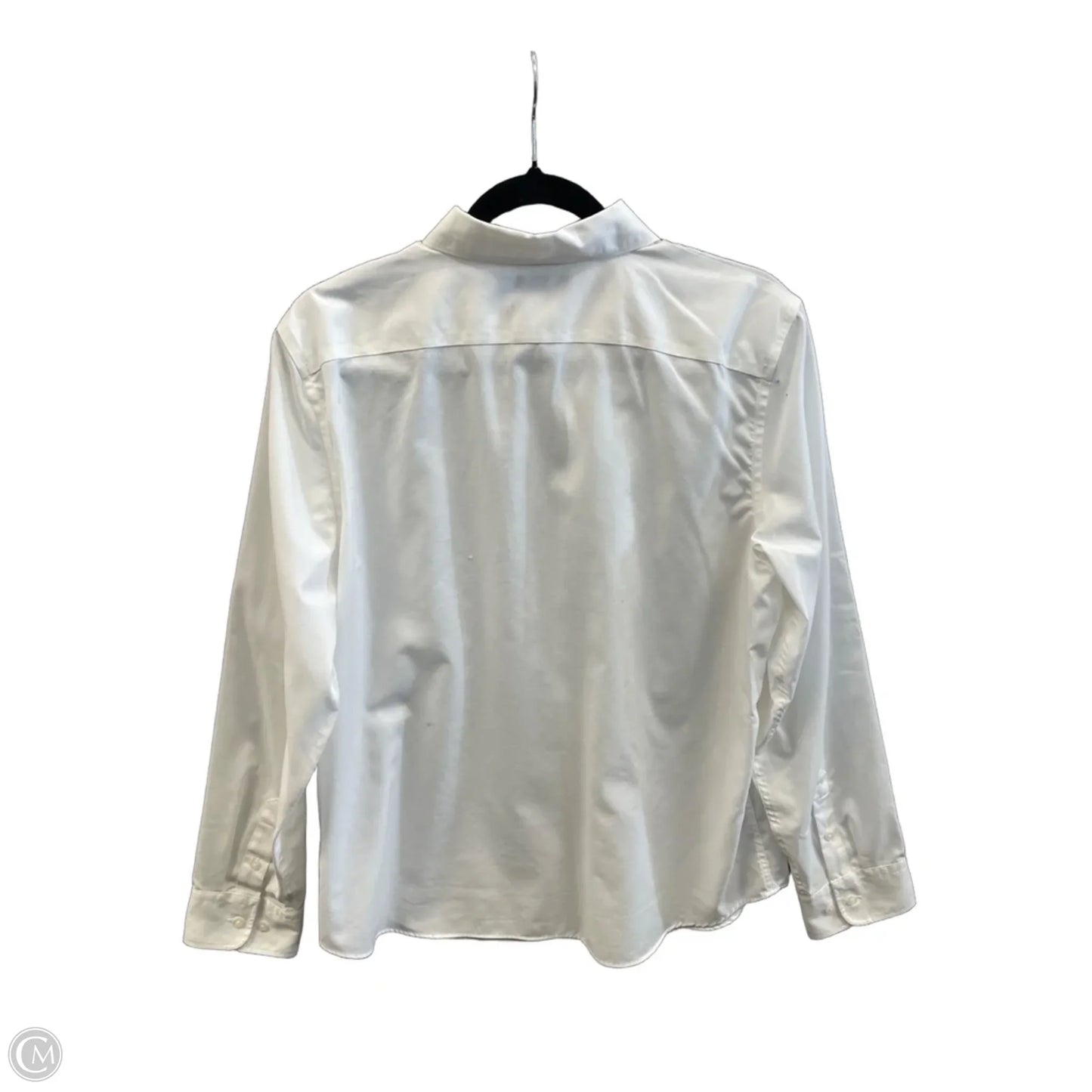 Top Long Sleeve By Chaps In White, Size: Xl