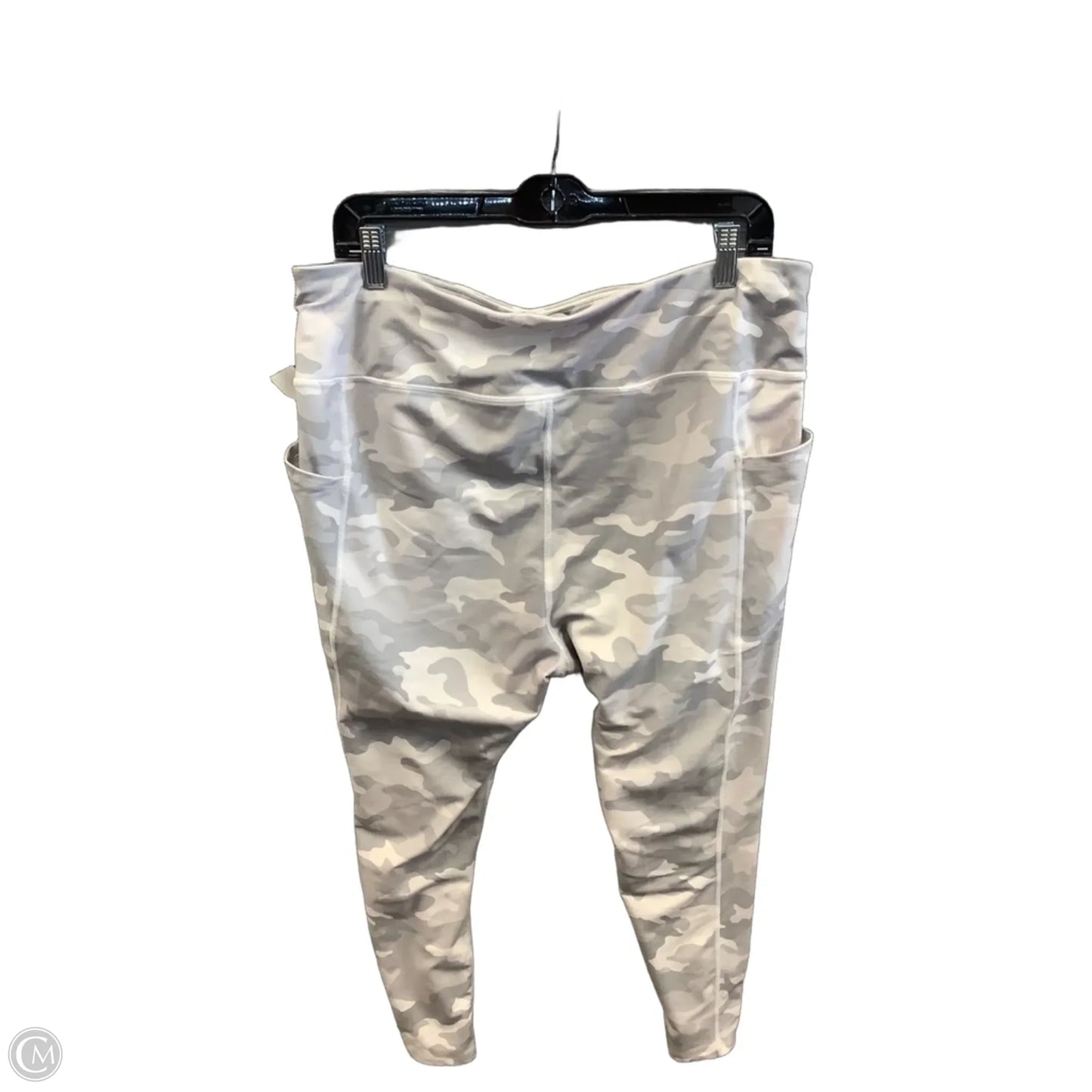 Athletic Leggings Capris By Athletic Works In Grey, Size: Xxl