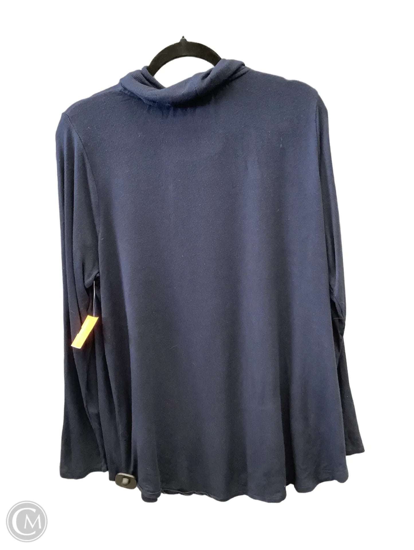 Top Long Sleeve Basic By Tommy Hilfiger In Blue, Size: Xl