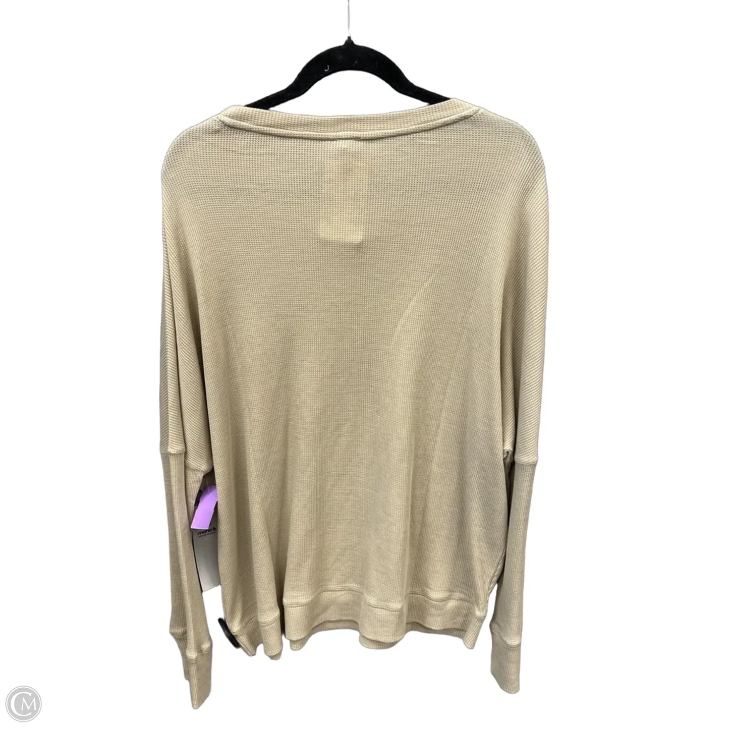 Top Long Sleeve By Mono B In Green, Size: L
