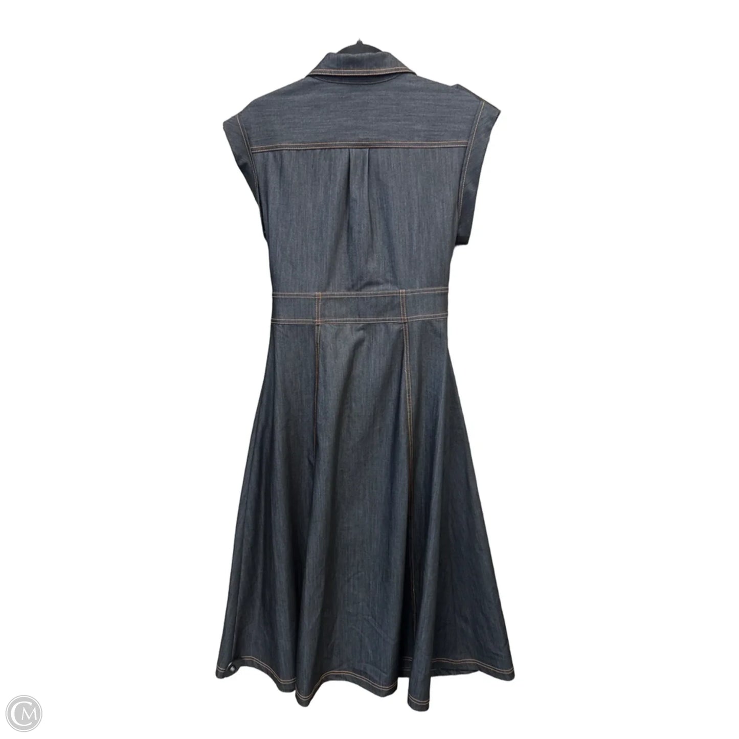 Dress Casual Maxi By Calvin Klein In Blue Denim, Size: S