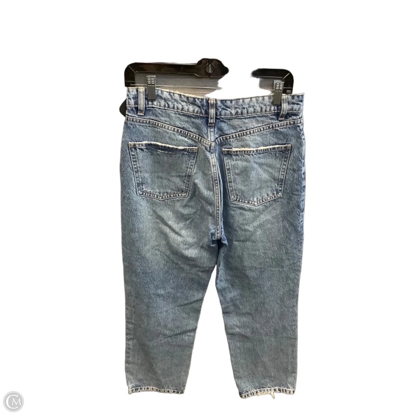 Jeans Wide Leg By Zara In Blue Denim, Size: 6
