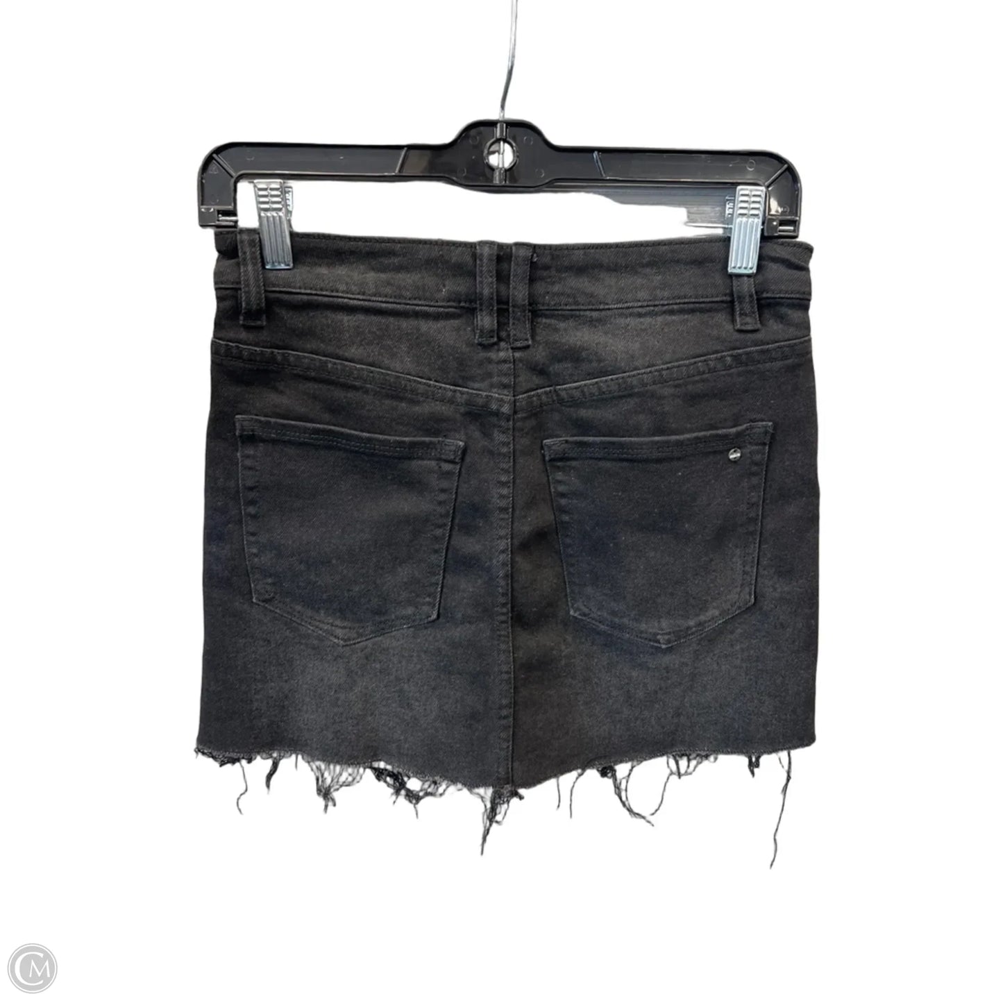 Skirt Mini & Short By Micas In Black Denim, Size: 0