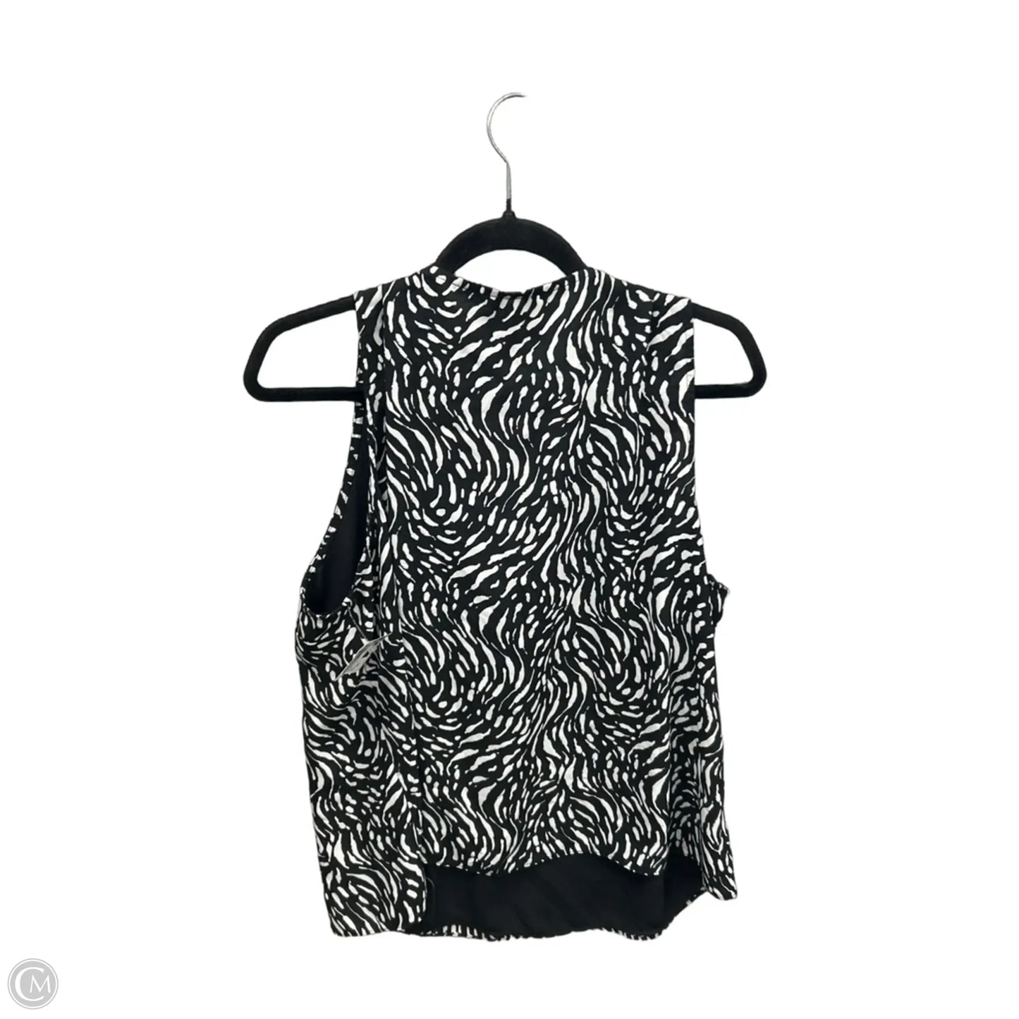 Top Sleeveless By Nine West In Black & White, Size: Xxl