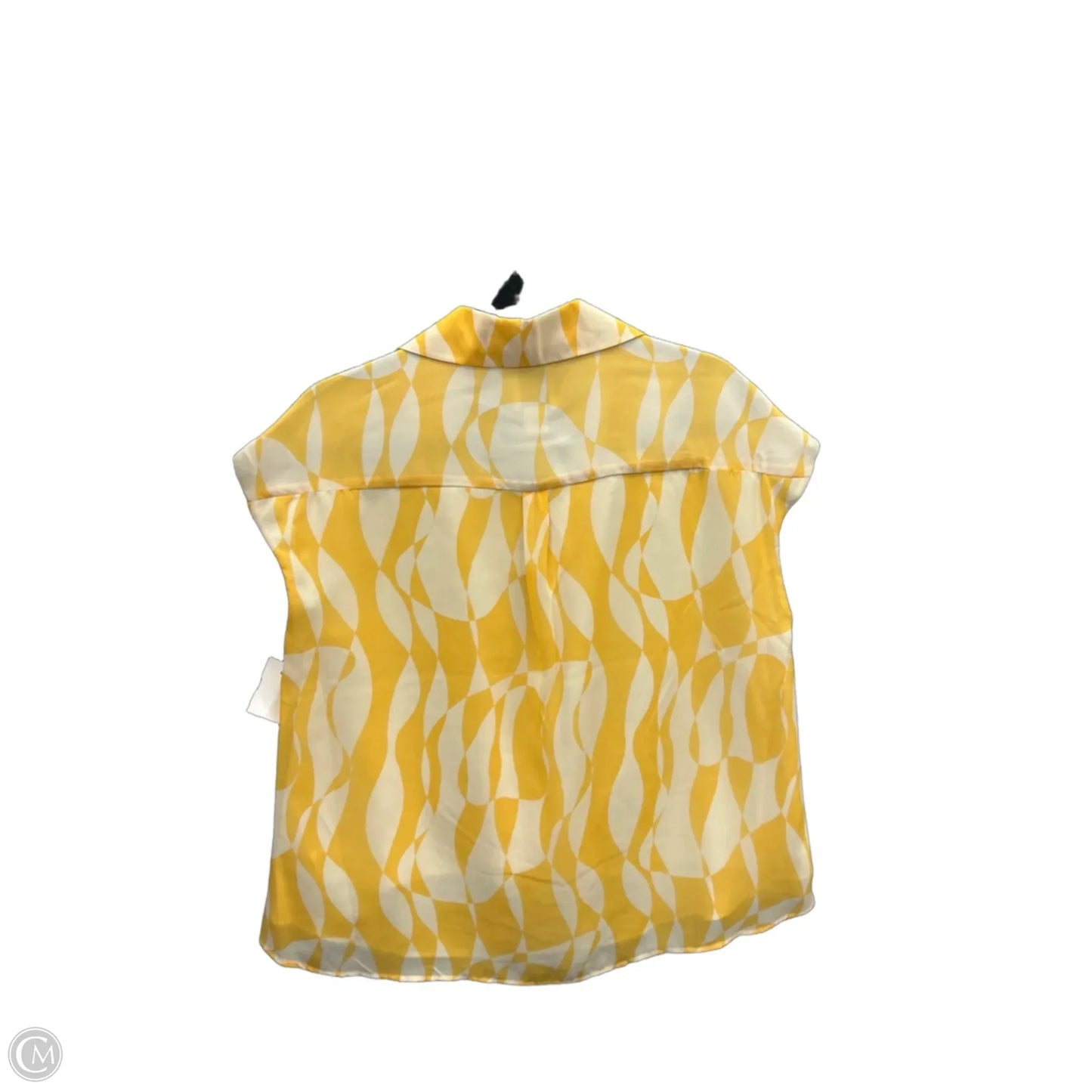 Top Sleeveless By Calvin Klein In Yellow, Size: M