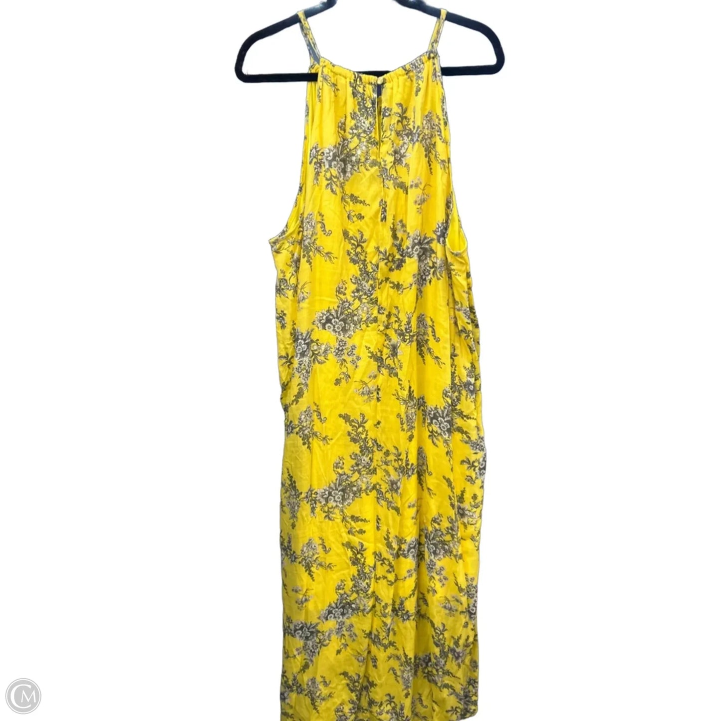 Dress Casual Maxi By Mlle Gabrielle In Yellow, Size: 3