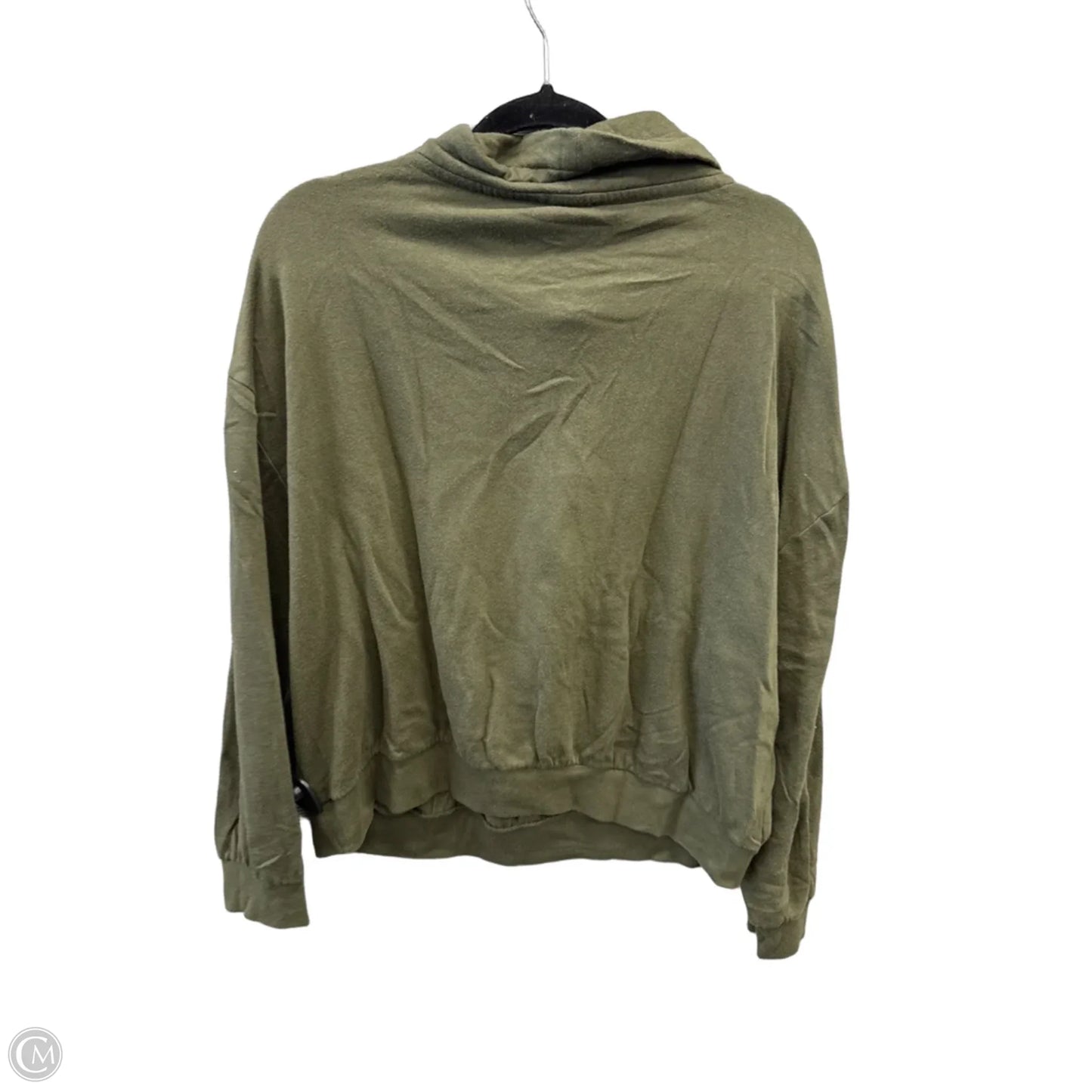 Sweatshirt Collar By Pink In Green, Size: L