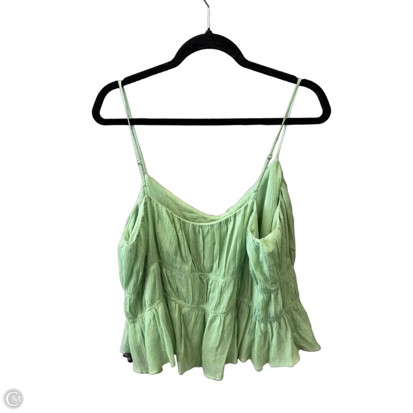 Top Sleeveless By Loft In Green, Size: L