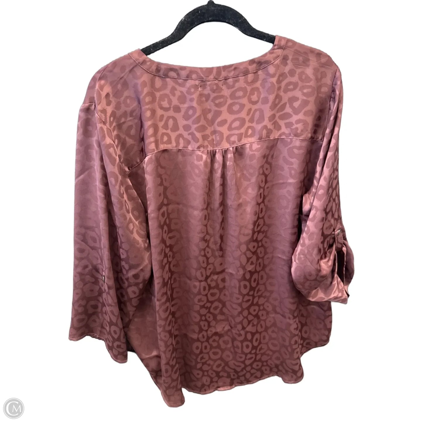 Top Long Sleeve By Maurices In Animal Print, Size: Xl