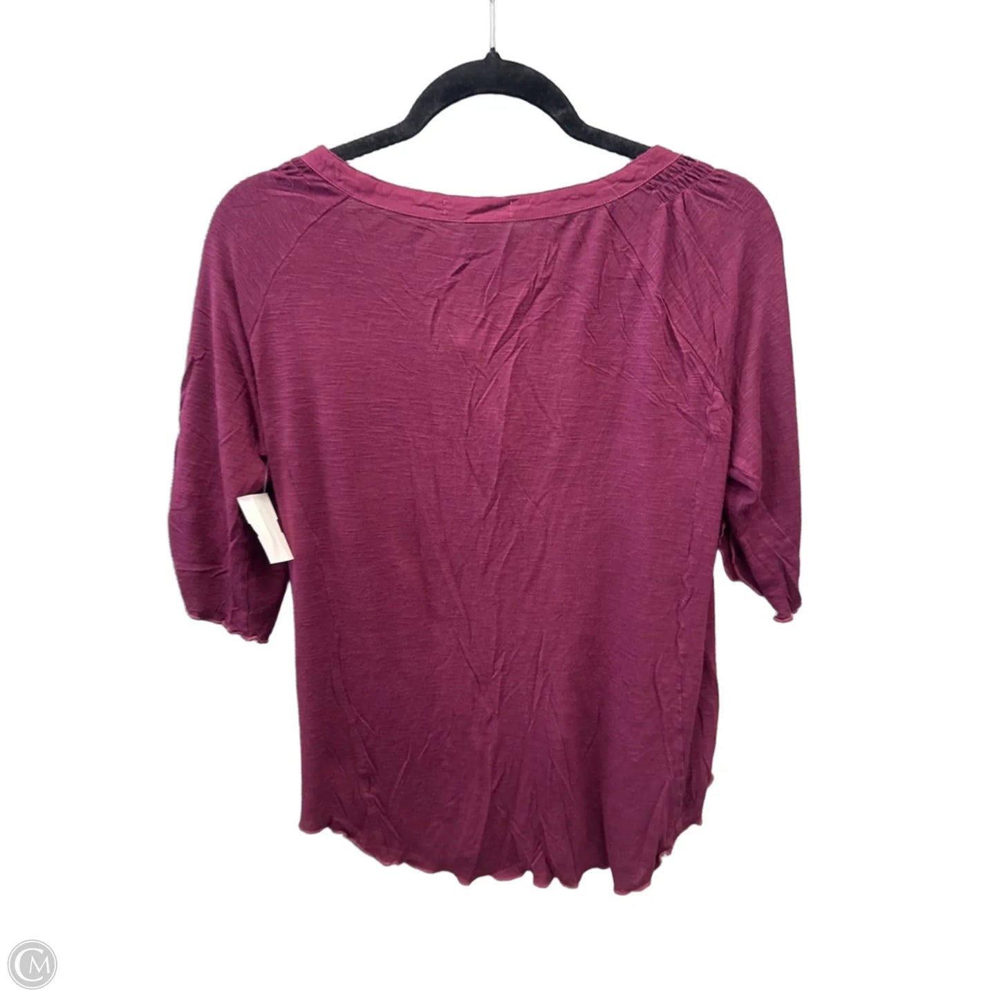 Top Short Sleeve By Dalia Collection In Purple, Size: L