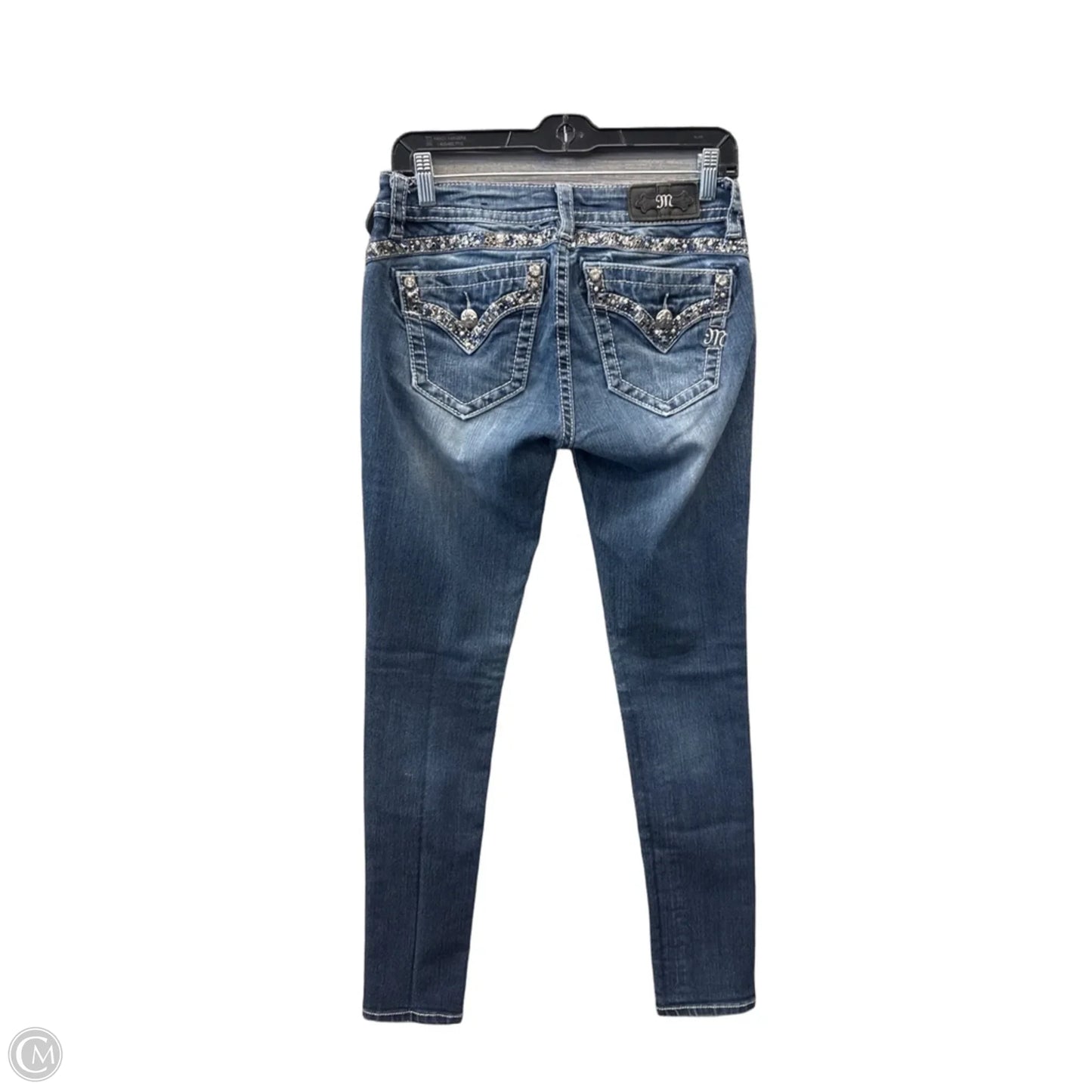 Jeans Skinny By Miss Me In Blue Denim, Size: 4