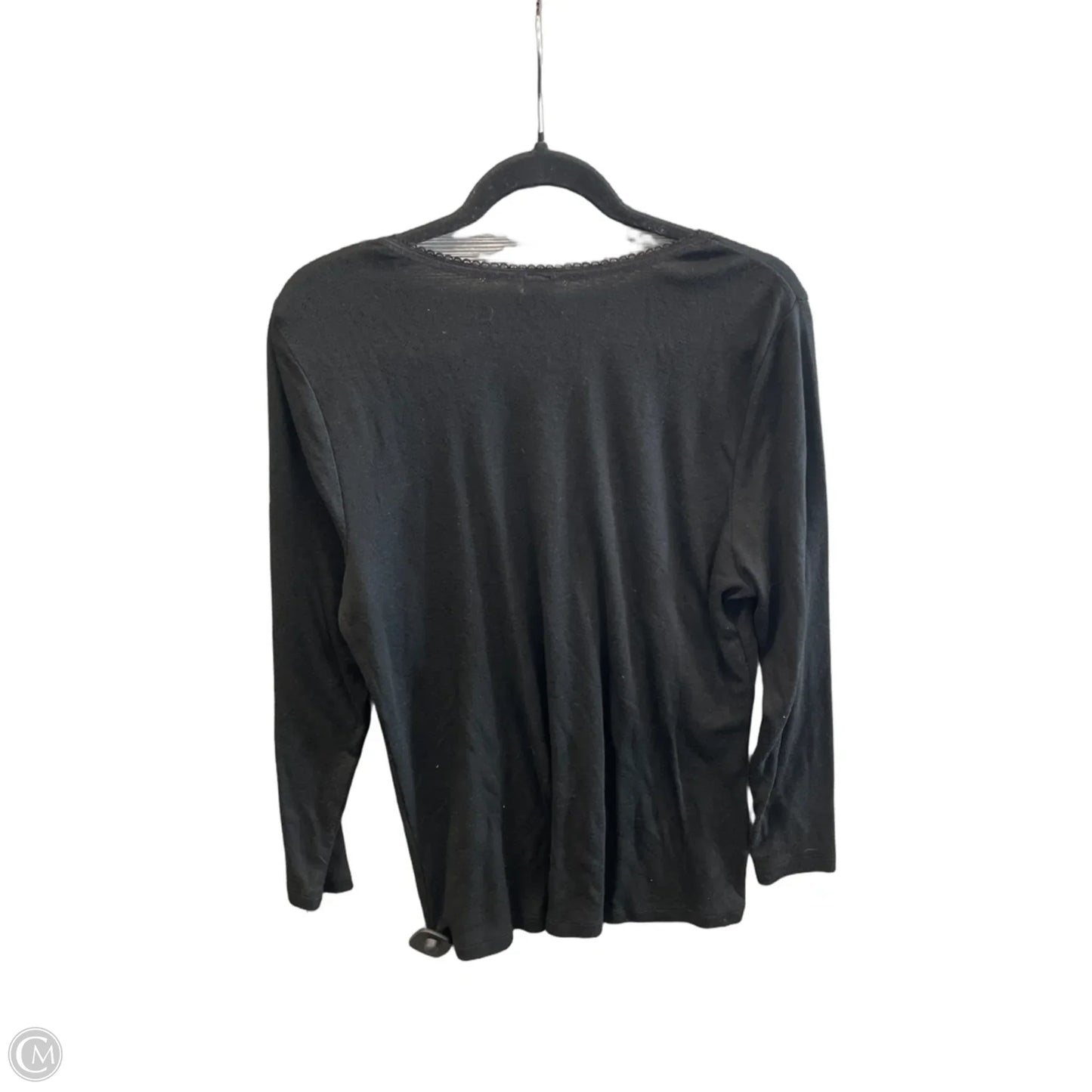 Top Long Sleeve Basic By Clothes Mentor In Black, Size: 3x