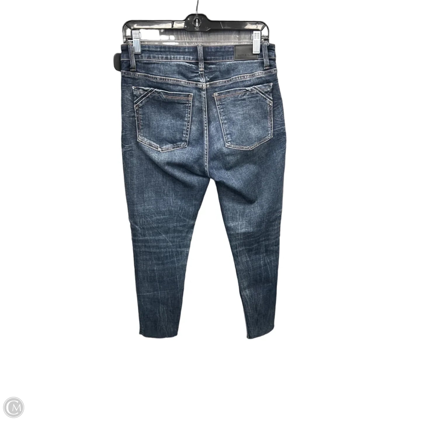 Jeans Skinny By Buckle Black In Blue Denim, Size: 6