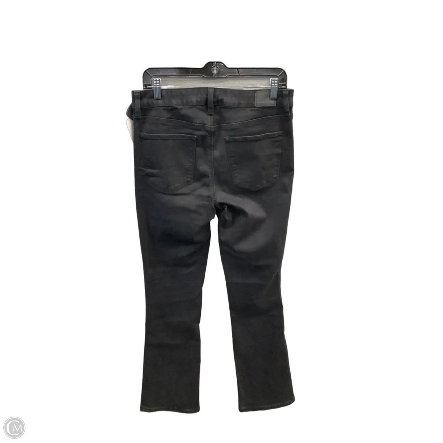 Jeans Boot Cut By American Eagle In Black Denim, Size: 8