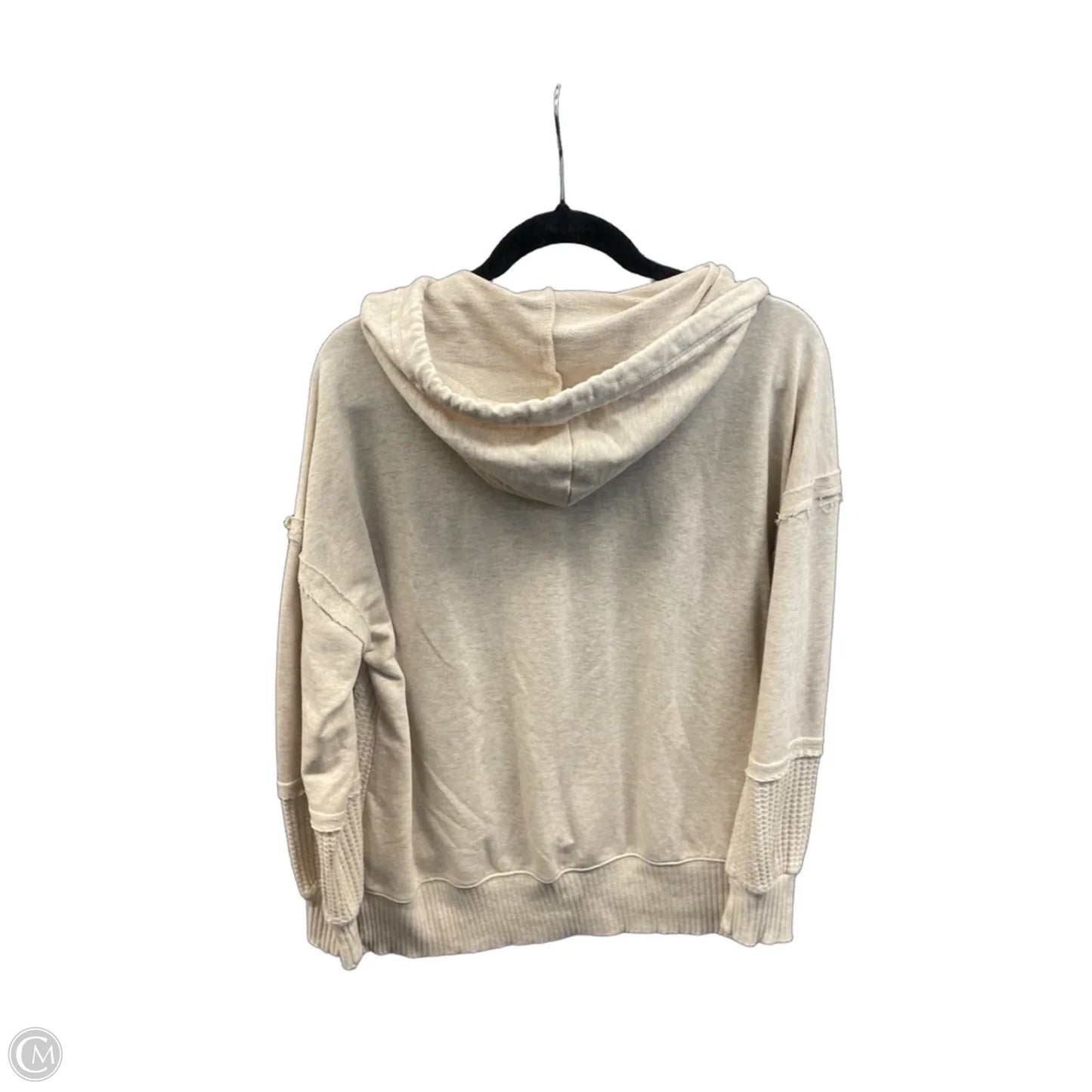 Sweatshirt Hoodie By Time And Tru In Cream, Size: L