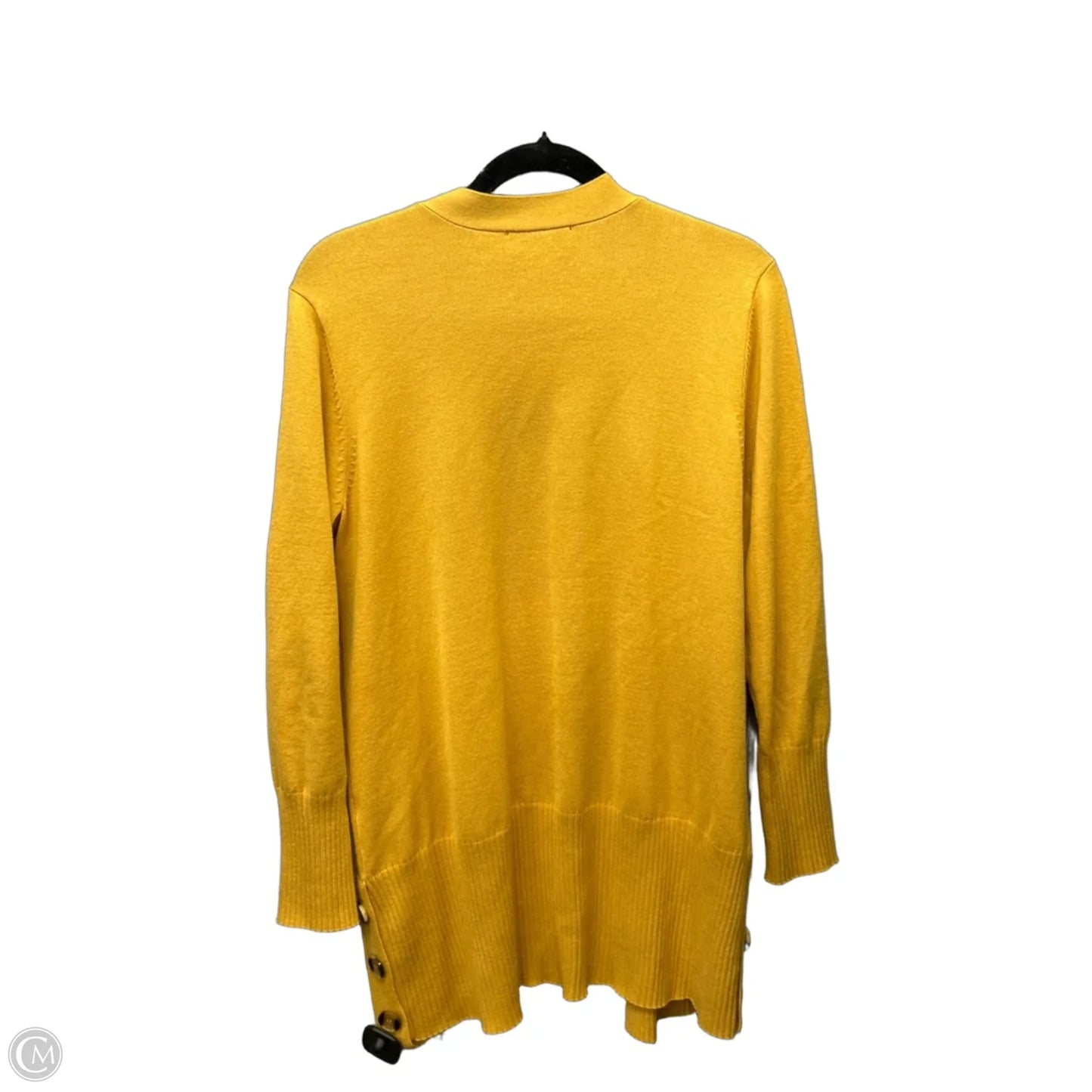 Cardigan By Christopher And Banks In Yellow, Size: M