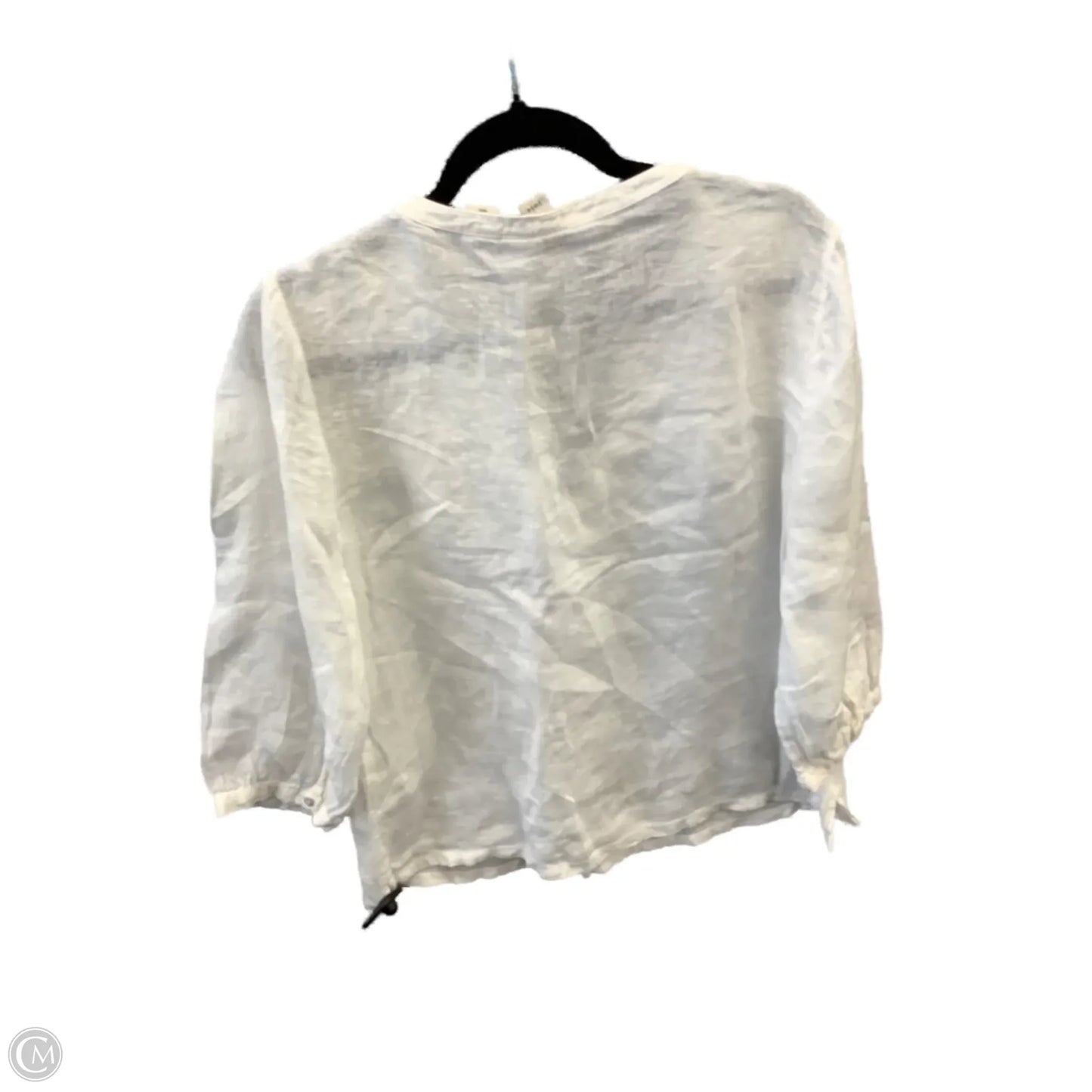 Top Long Sleeve By Joie In White, Size: L