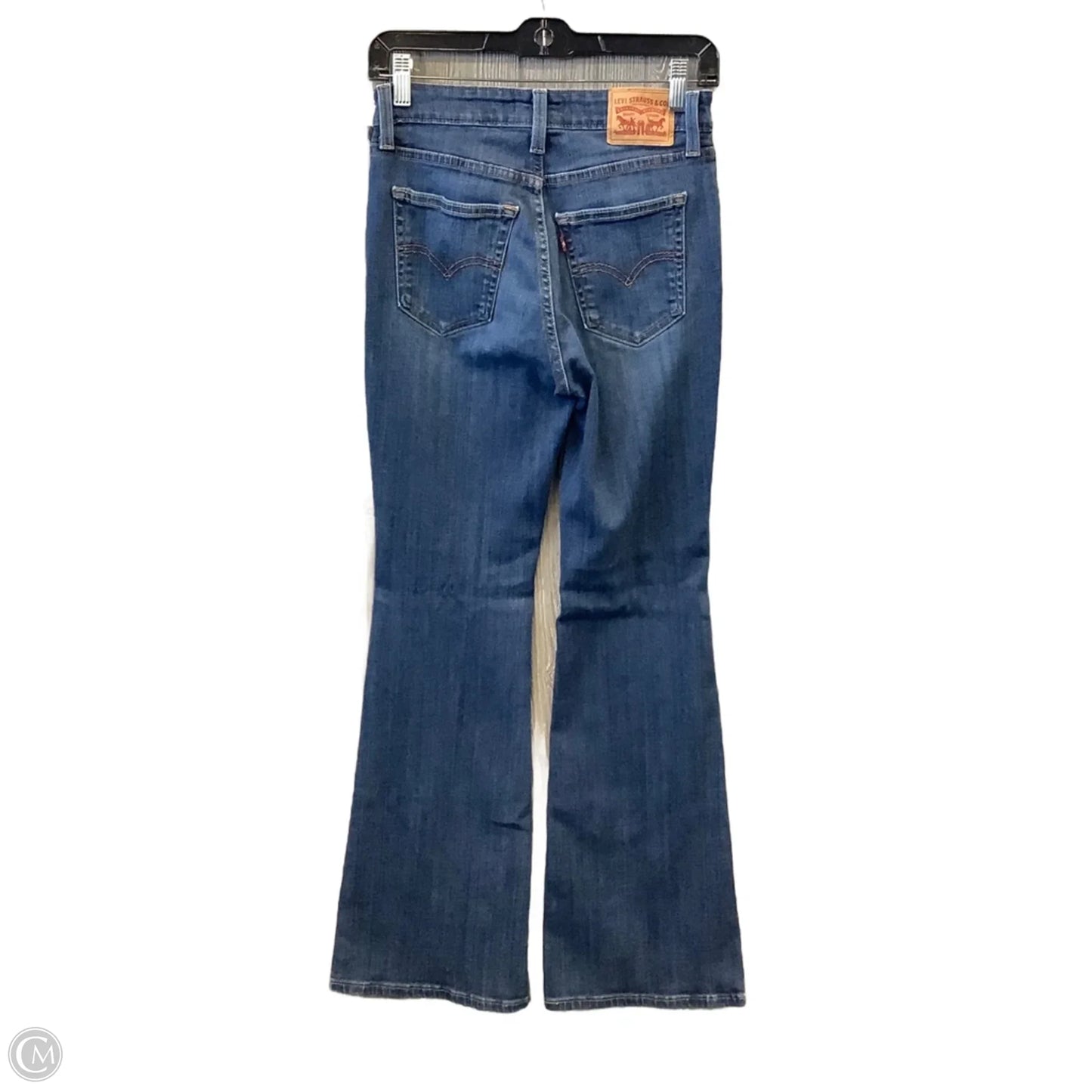 Jeans Flared By Levis In Blue Denim, Size: 6