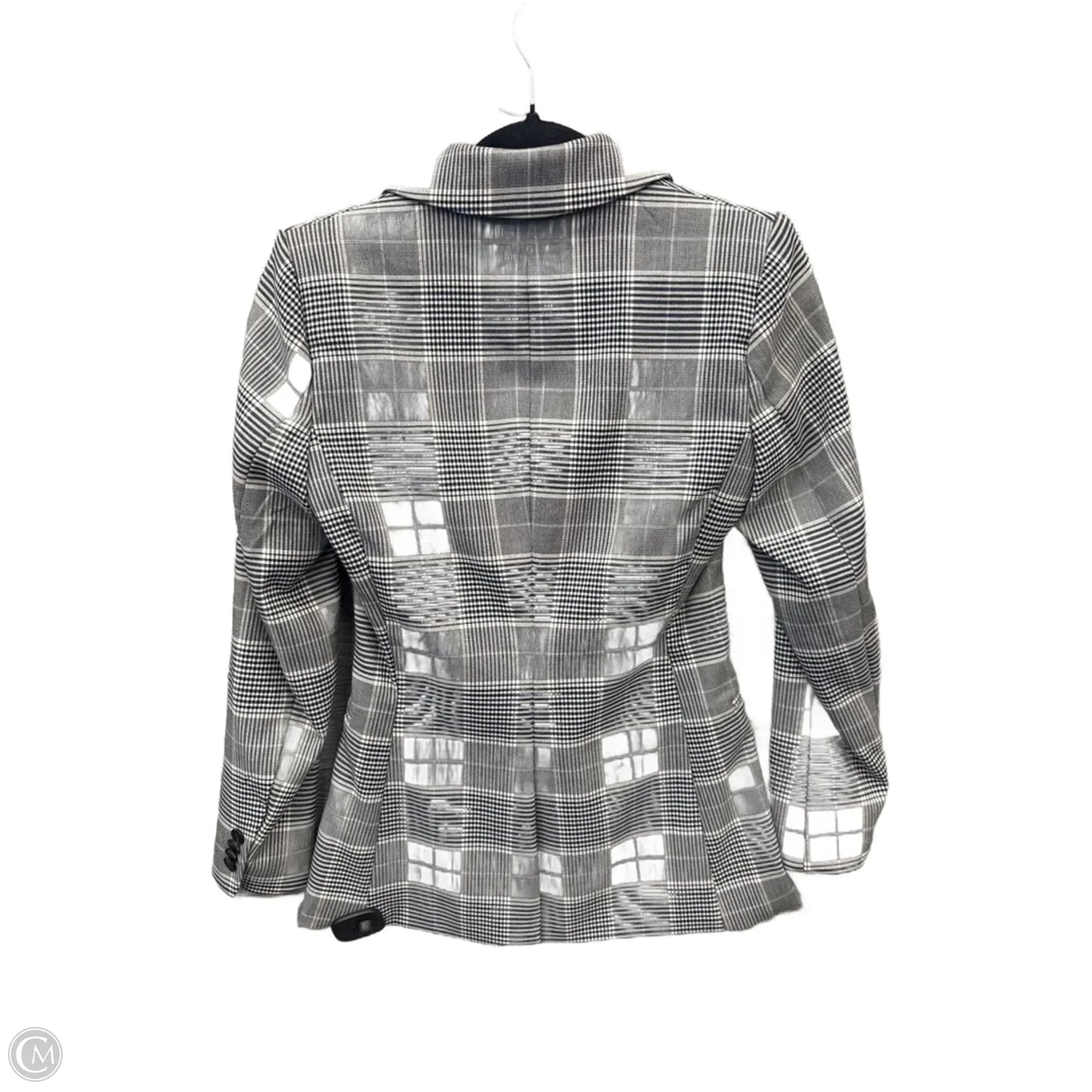 Blazer By H&m In Plaid Pattern, Size: S